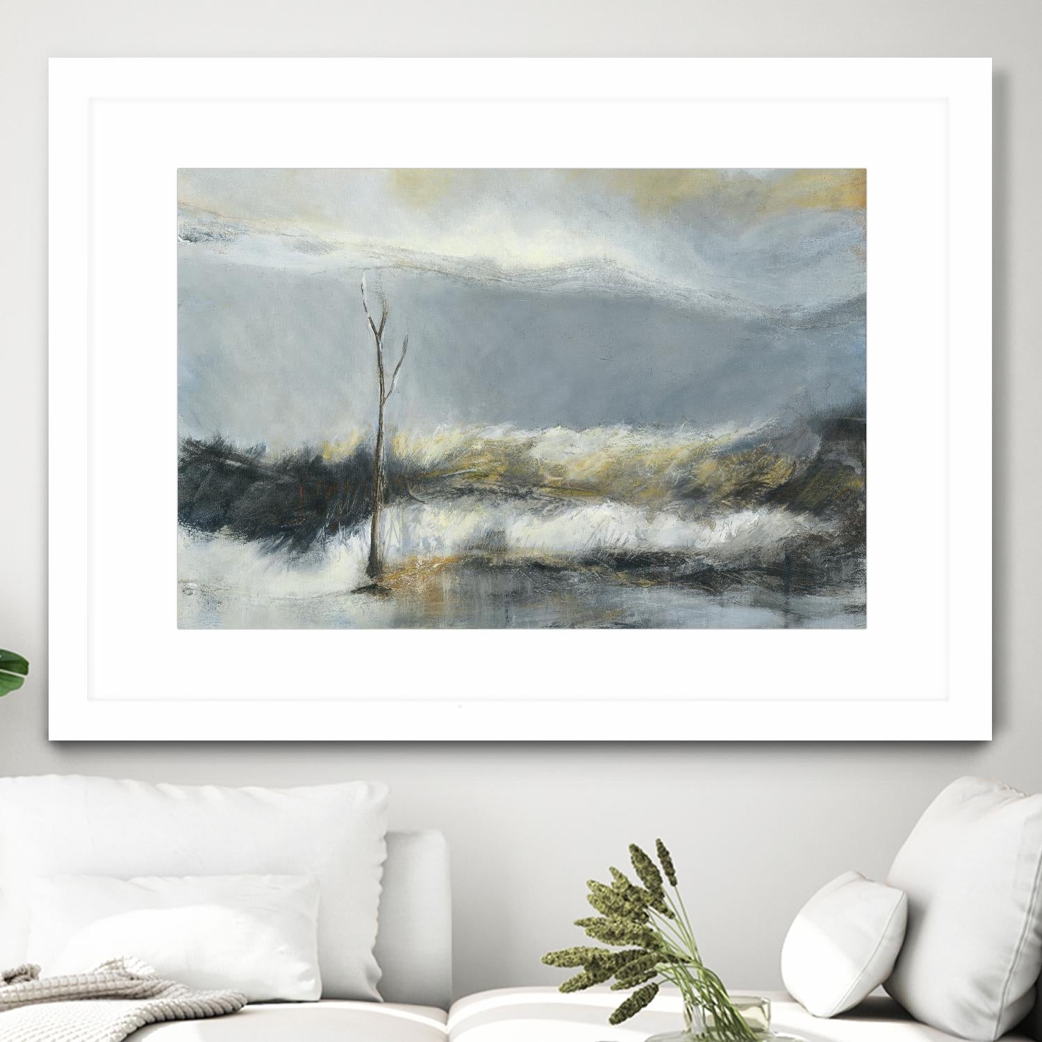 Lumière Vespérale III by Kathleen Cloutier on GIANT ART - yellow abstract