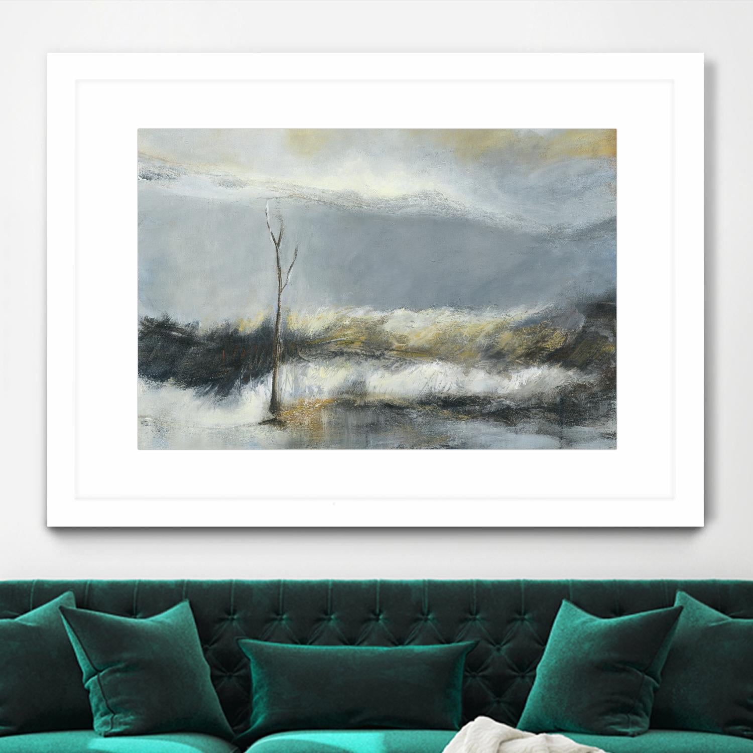 Lumière Vespérale III by Kathleen Cloutier on GIANT ART - yellow abstract