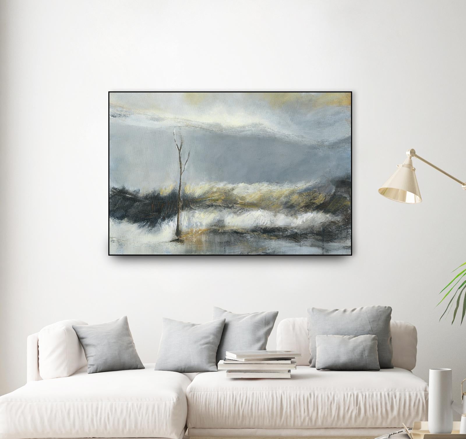 Lumière Vespérale III by Kathleen Cloutier on GIANT ART - yellow abstract