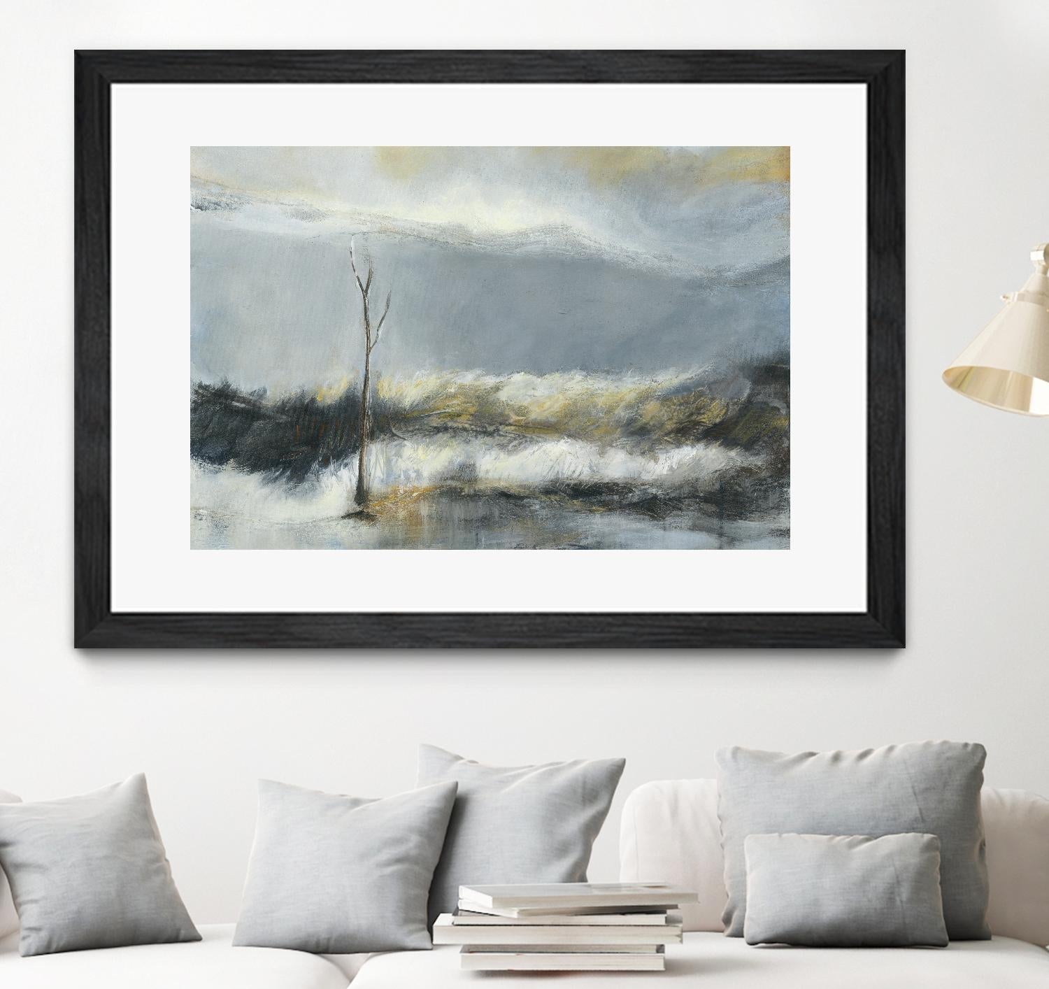 Lumière Vespérale III by Kathleen Cloutier on GIANT ART - yellow abstract