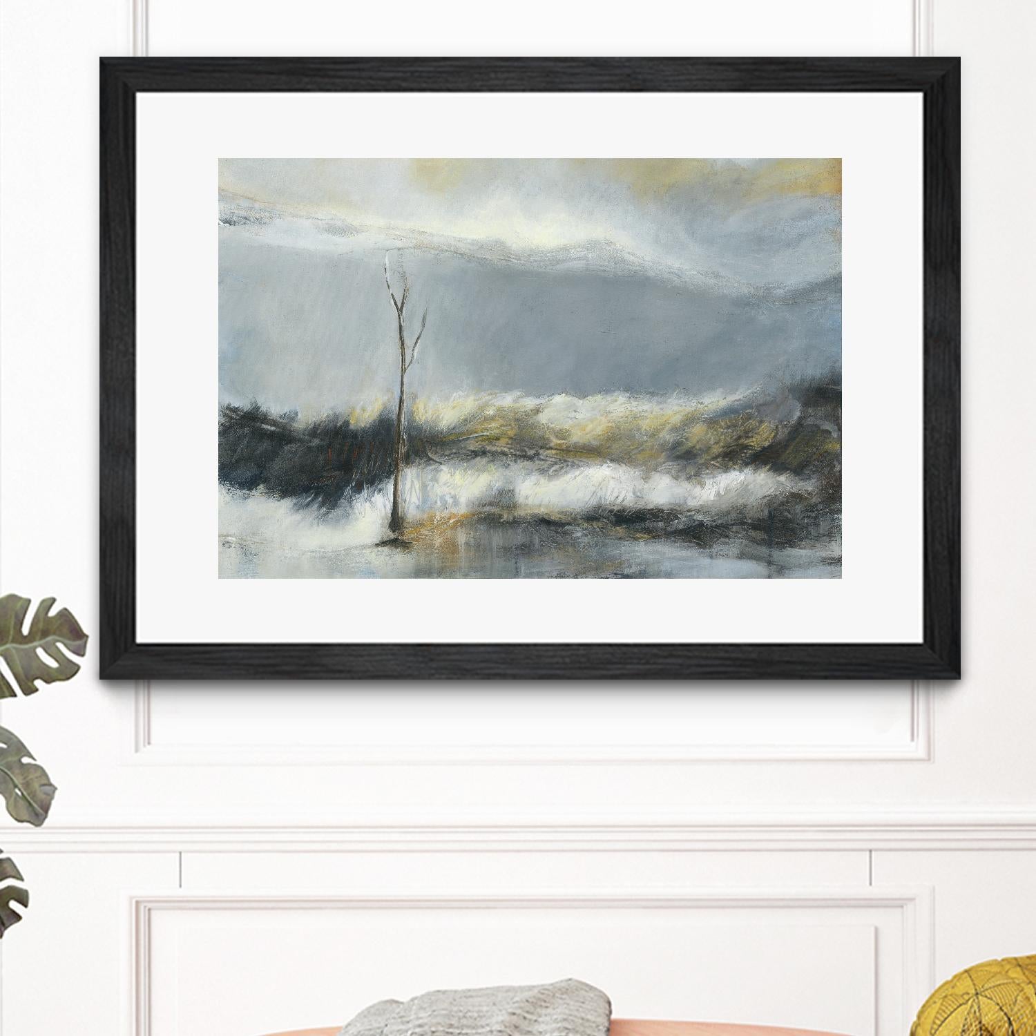 Lumière Vespérale III by Kathleen Cloutier on GIANT ART - yellow abstract