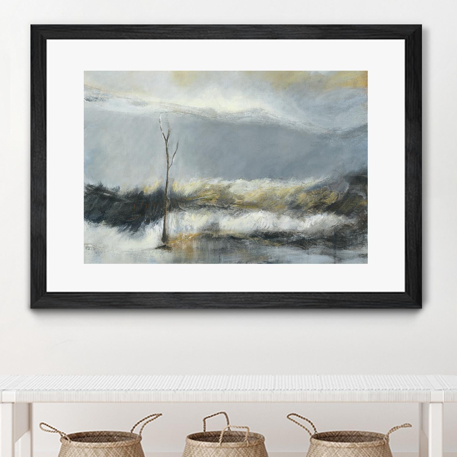 Lumière Vespérale III by Kathleen Cloutier on GIANT ART - yellow abstract