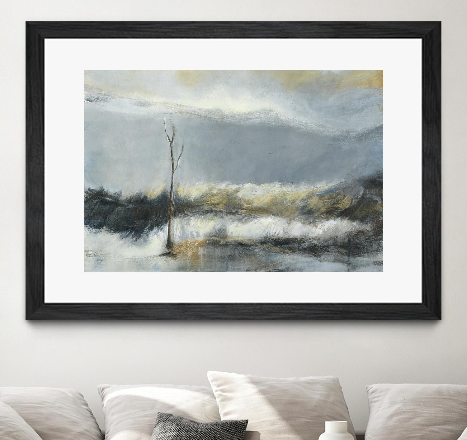 Lumière Vespérale III by Kathleen Cloutier on GIANT ART - yellow abstract