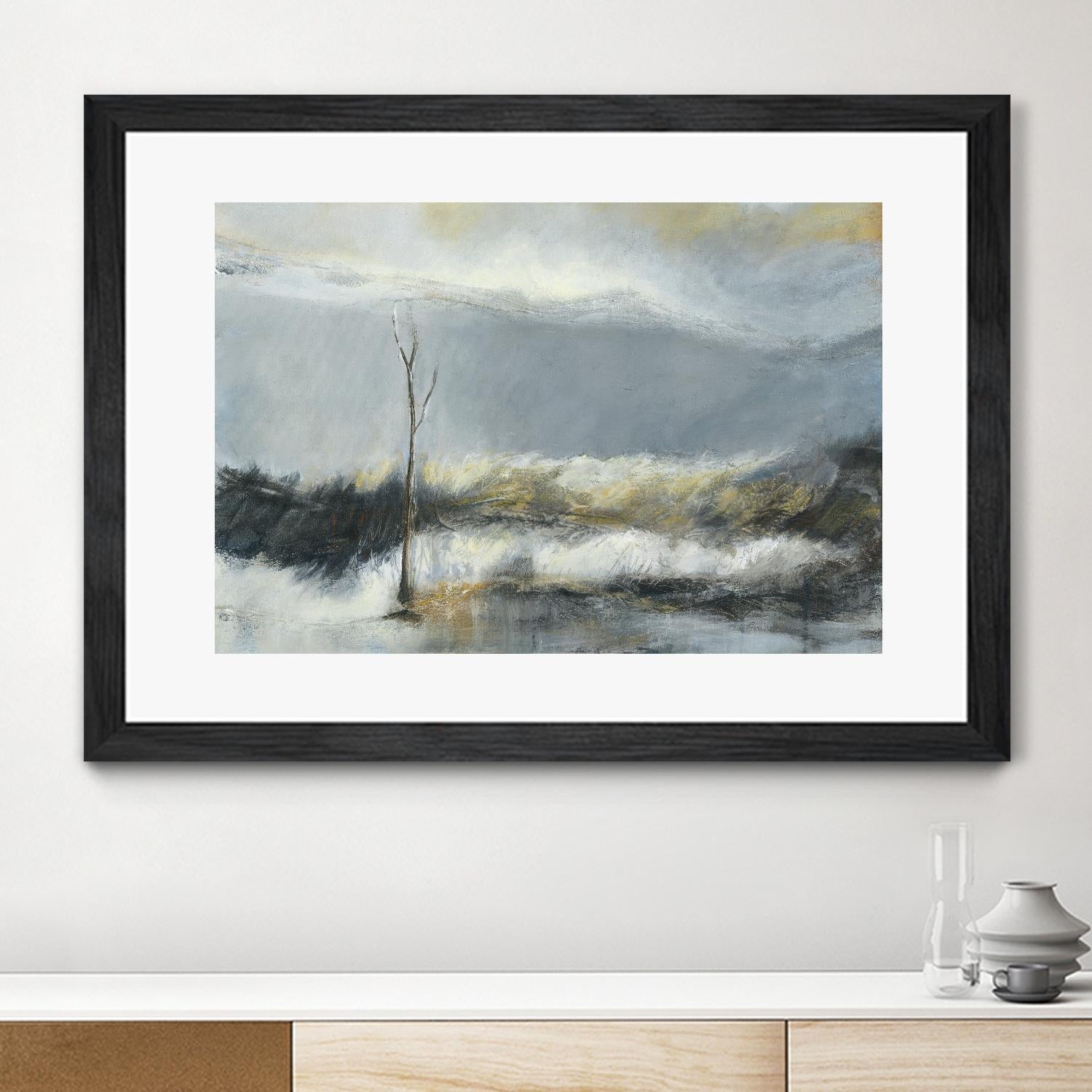 Lumière Vespérale III by Kathleen Cloutier on GIANT ART - yellow abstract