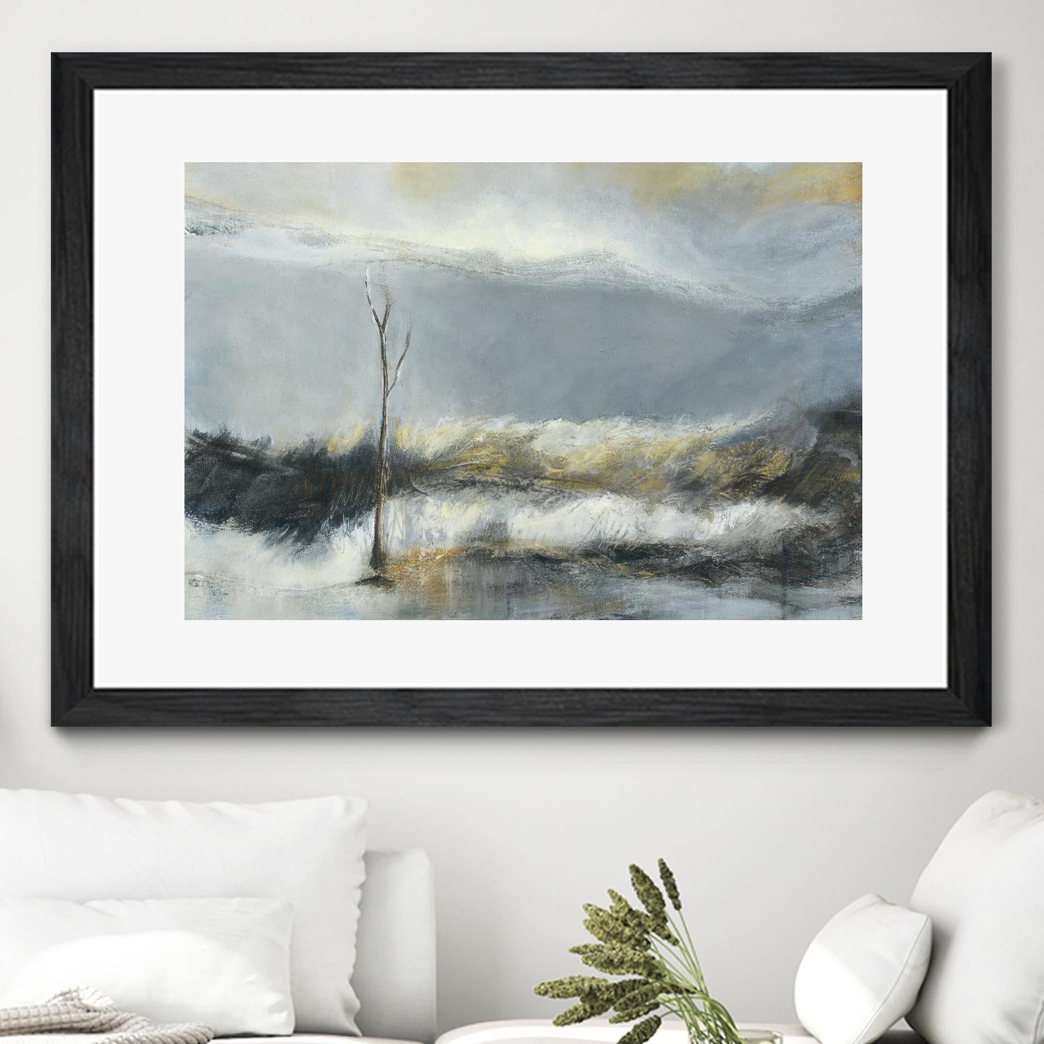 Lumière Vespérale III by Kathleen Cloutier on GIANT ART - yellow abstract