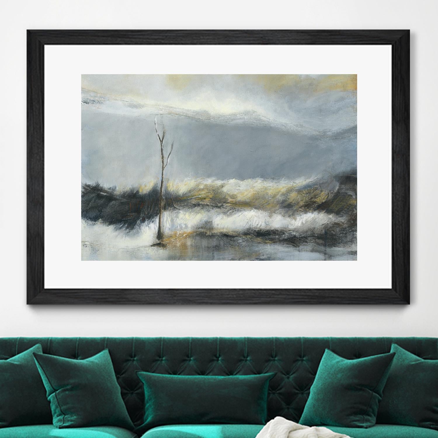 Lumière Vespérale III by Kathleen Cloutier on GIANT ART - yellow abstract