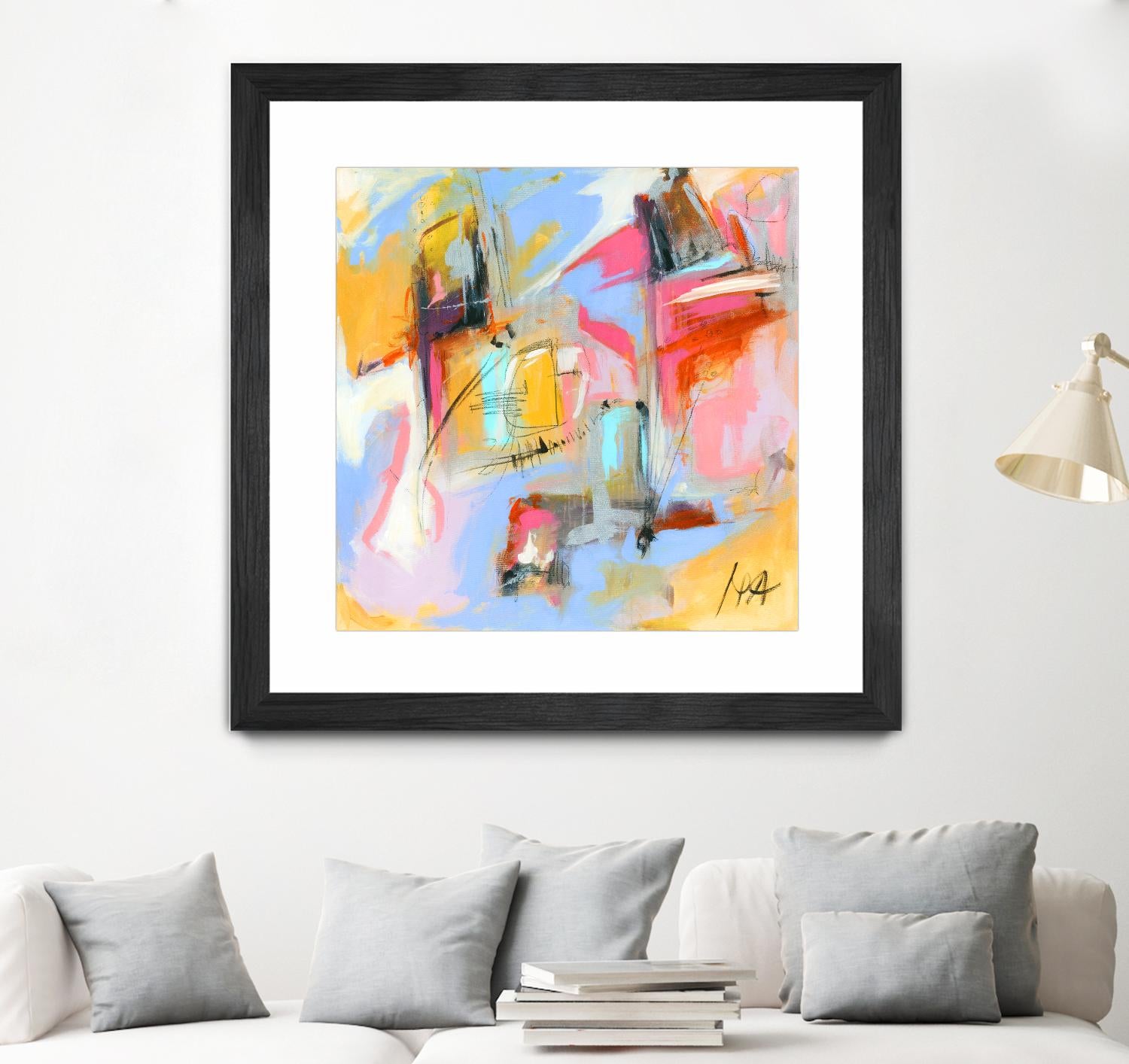 Renouveau by Marc Archambault on GIANT ART - pink abstract