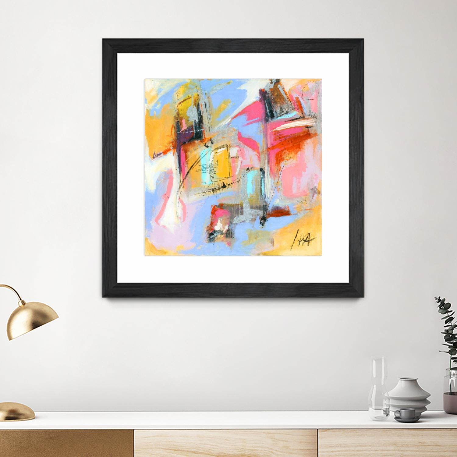 Renouveau by Marc Archambault on GIANT ART - pink abstract