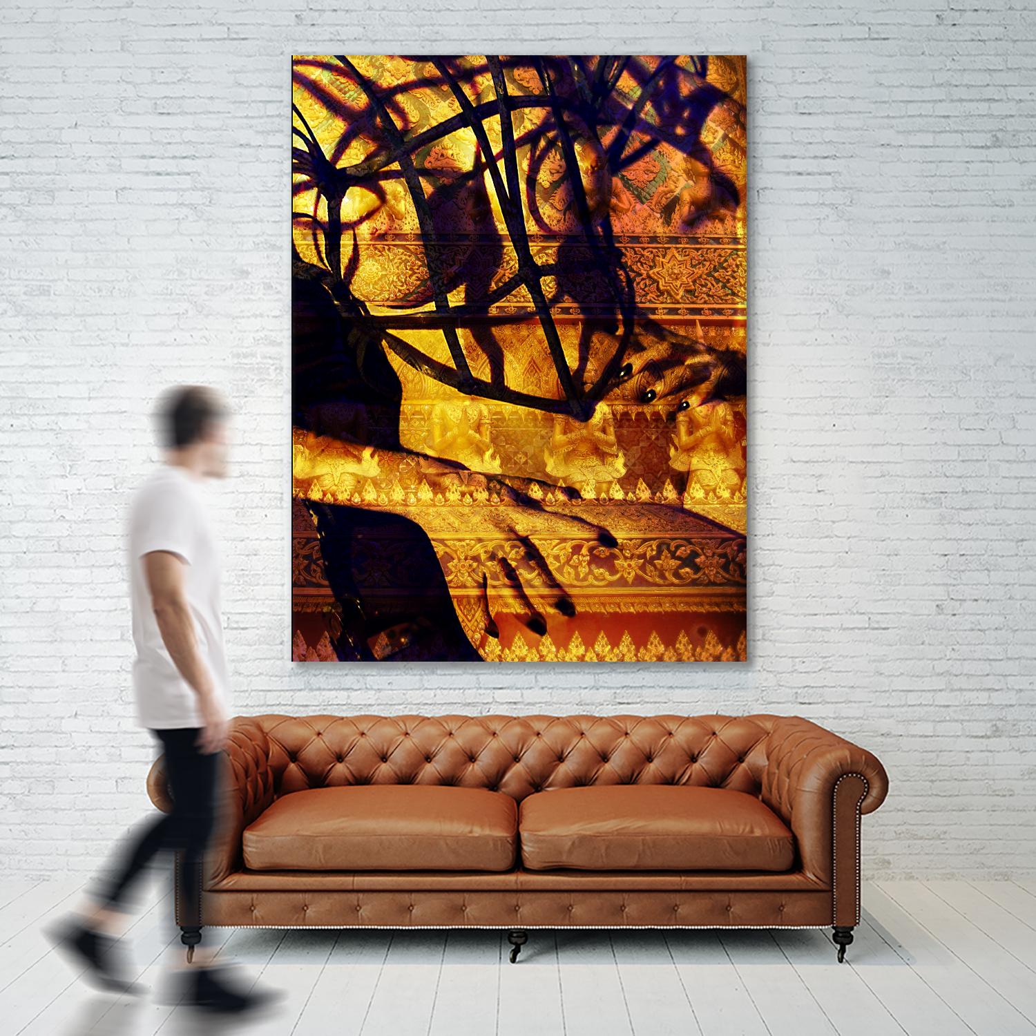 Body Temple Gold by Daniel Stanford on GIANT ART - black photo art
