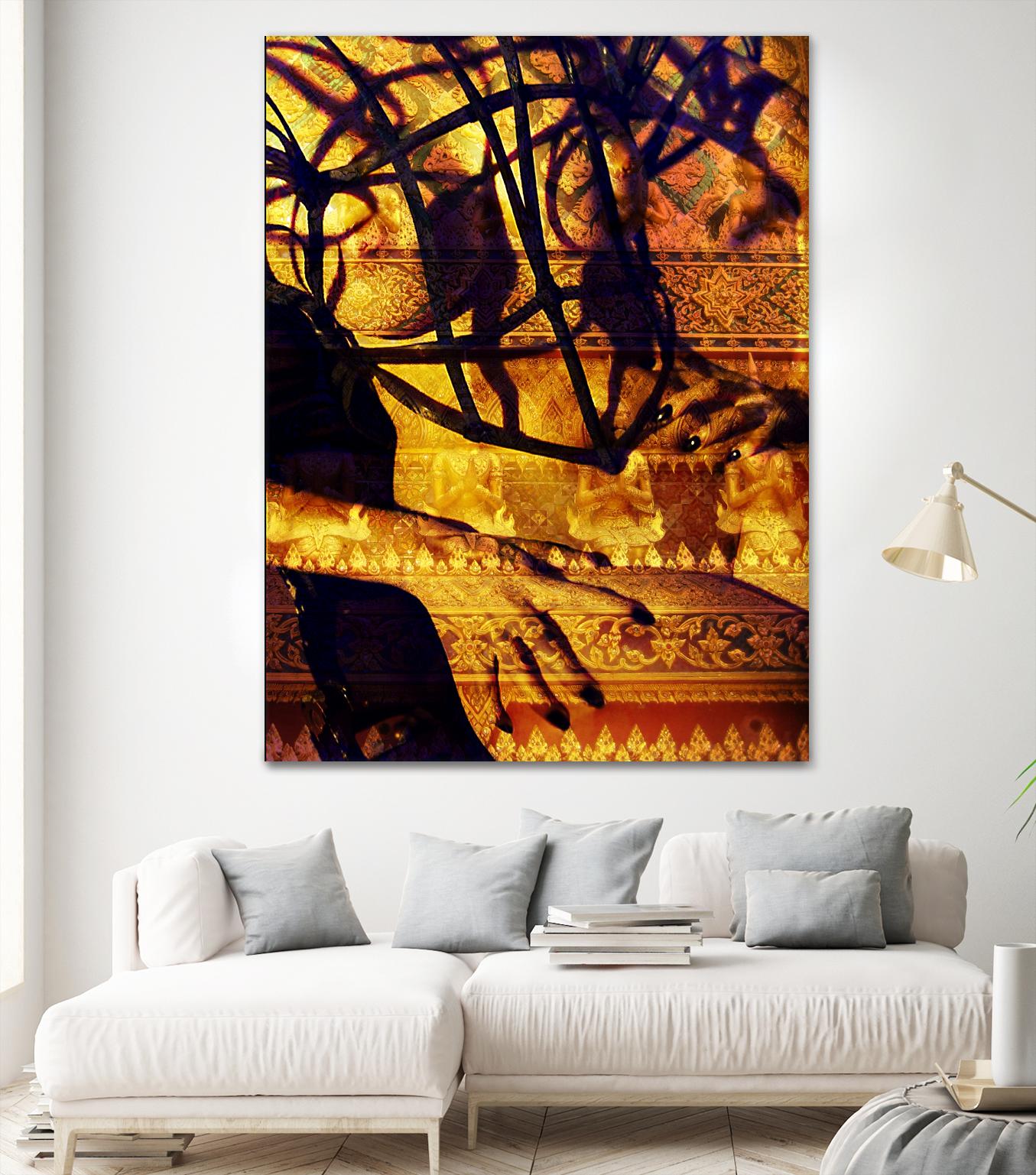Body Temple Gold by Daniel Stanford on GIANT ART - black photo art
