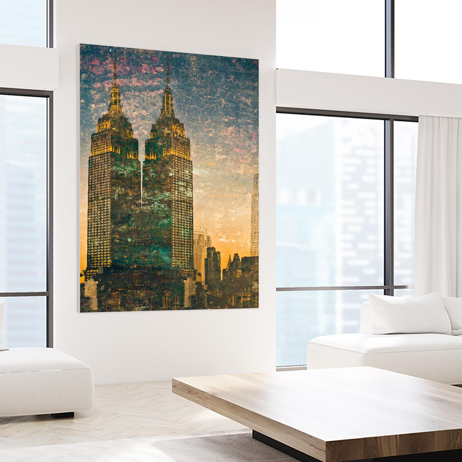 City building II by Jean-François Dupuis on GIANT ART - grey city scene