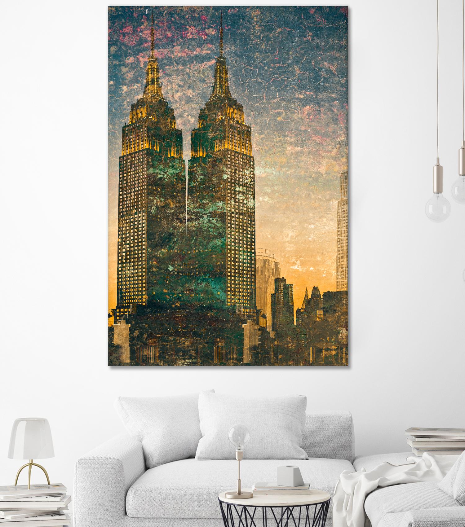 City building II by Jean-François Dupuis on GIANT ART - grey city scene