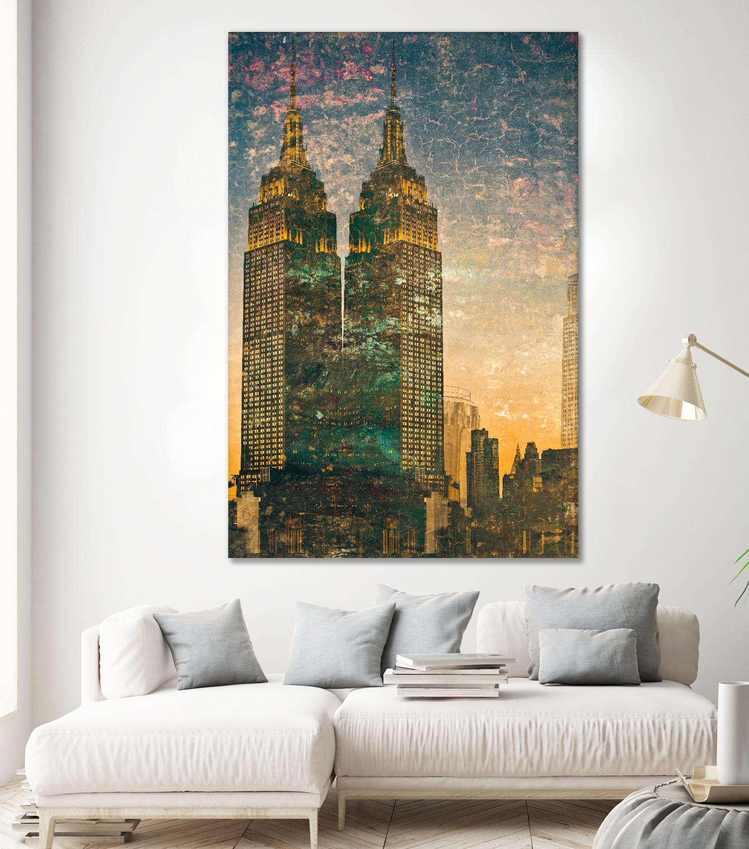 City building II by Jean-François Dupuis on GIANT ART - grey city scene