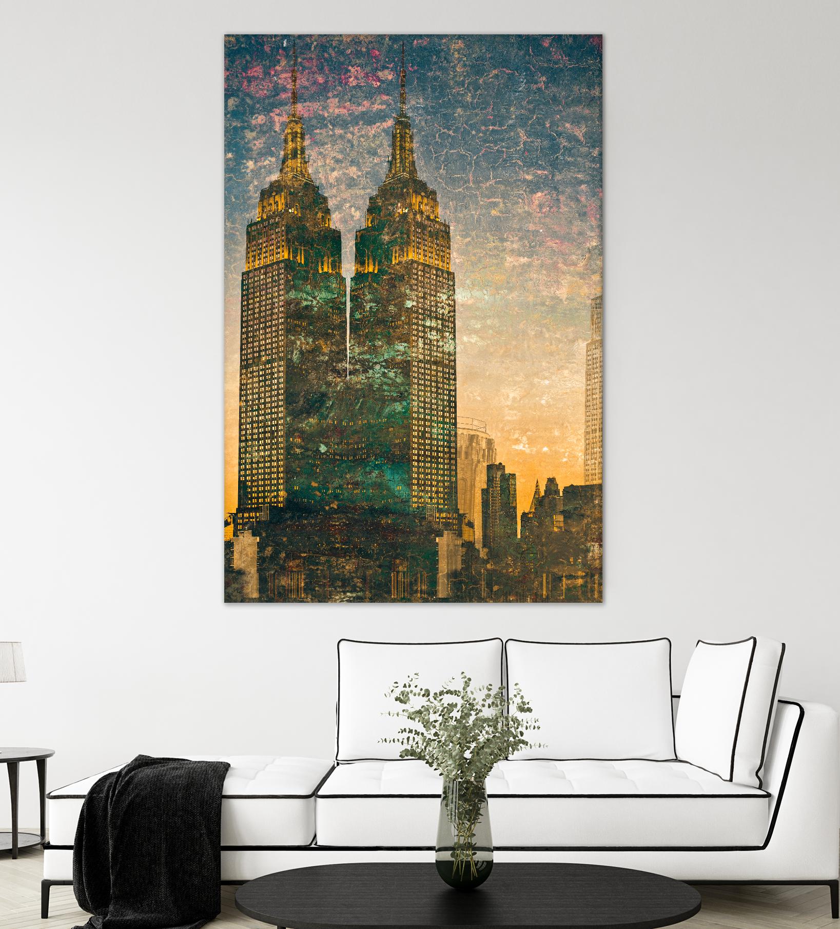 City building II by Jean-François Dupuis on GIANT ART - grey city scene