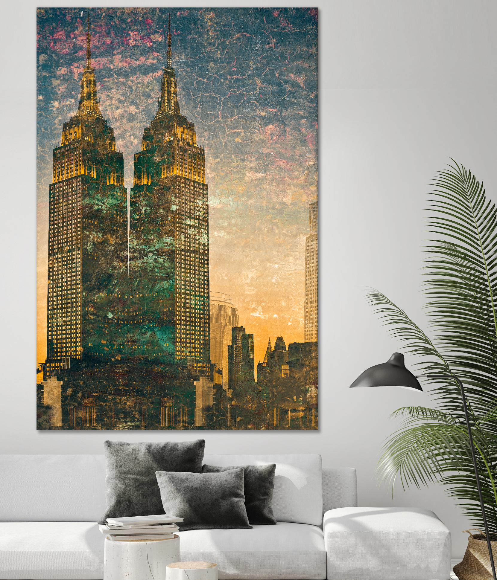 City building II by Jean-François Dupuis on GIANT ART - grey city scene