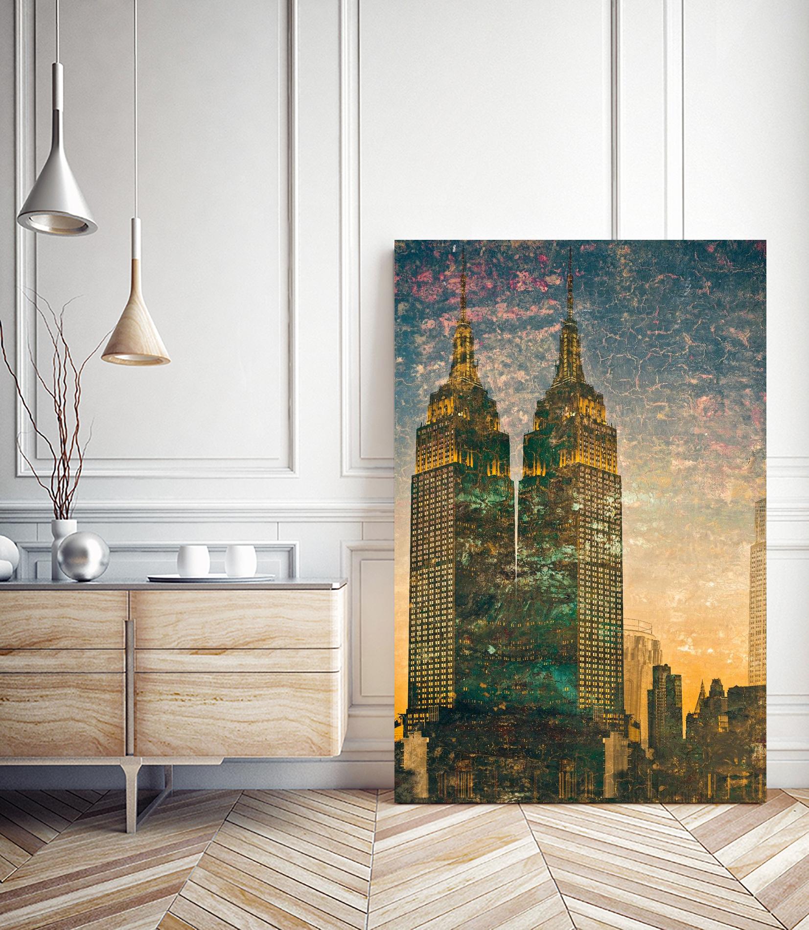 City building II by Jean-François Dupuis on GIANT ART - grey city scene