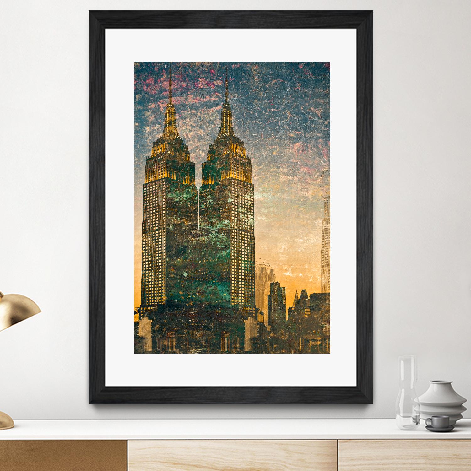 City building II by Jean-François Dupuis on GIANT ART - grey city scene