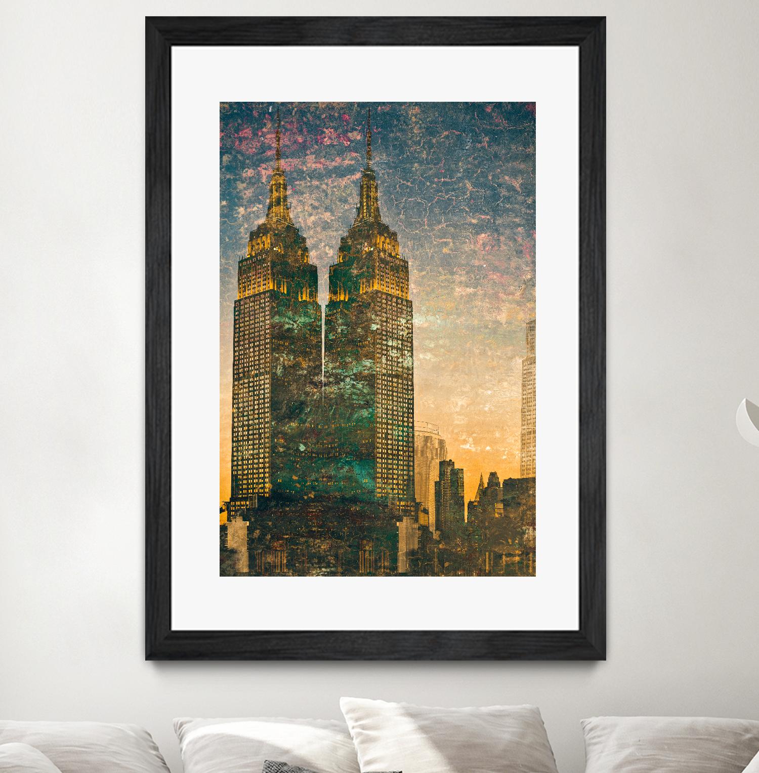 City building II by Jean-François Dupuis on GIANT ART - grey city scene