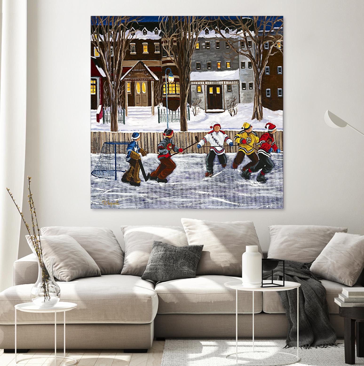 Sans titre by Nicole Laporte on GIANT ART - red winter scenes