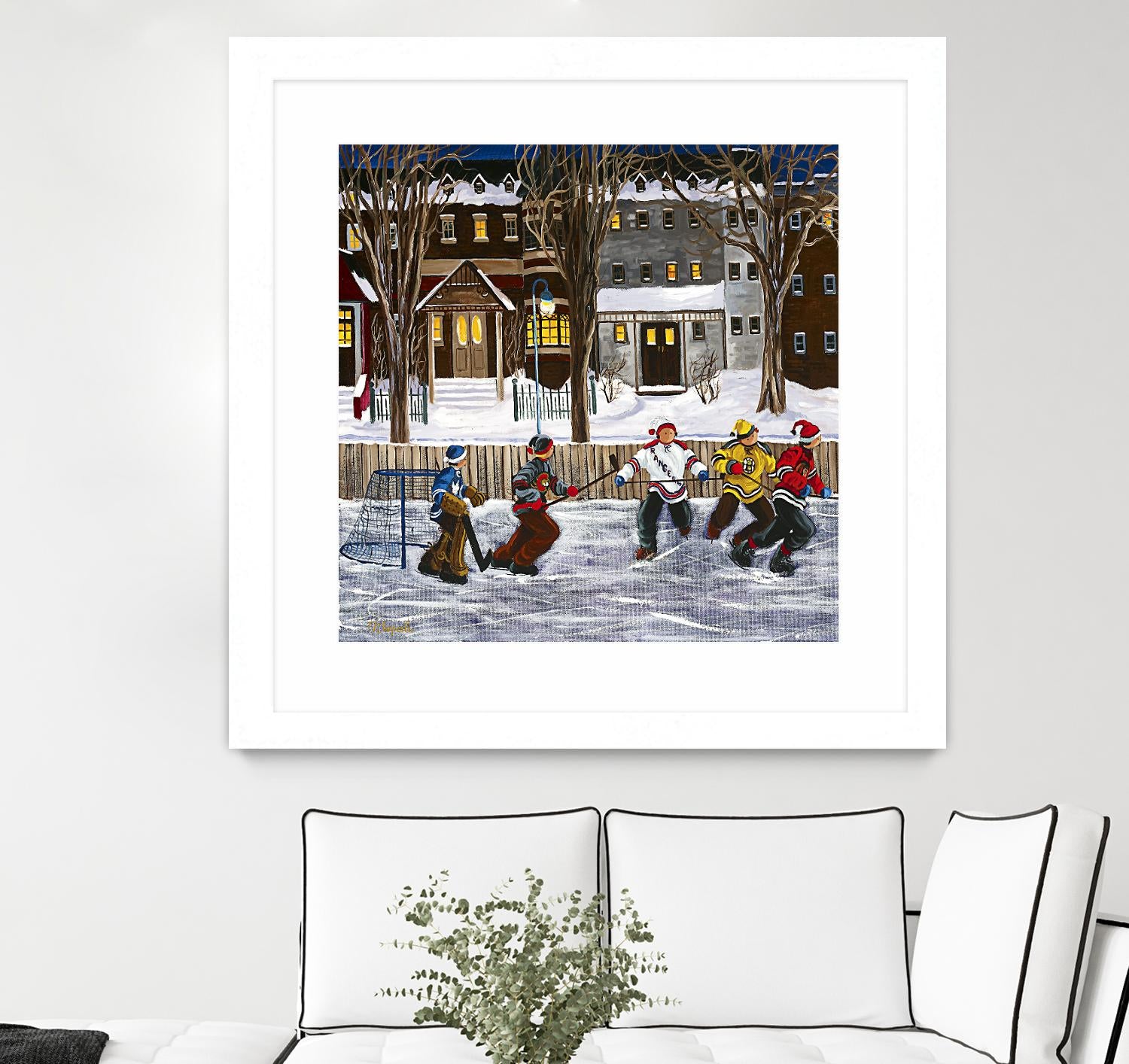 Sans titre by Nicole Laporte on GIANT ART - red winter scenes