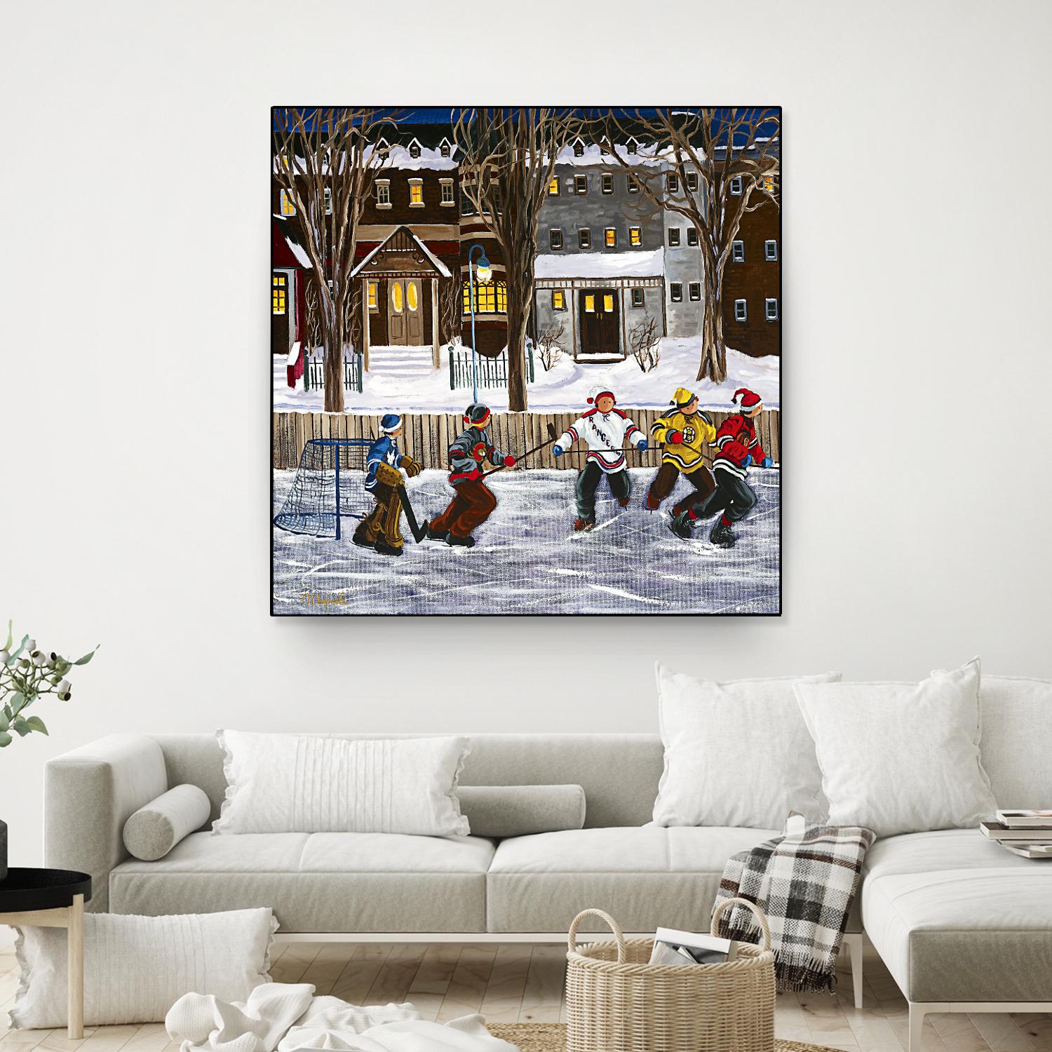 Sans titre by Nicole Laporte on GIANT ART - red winter scenes