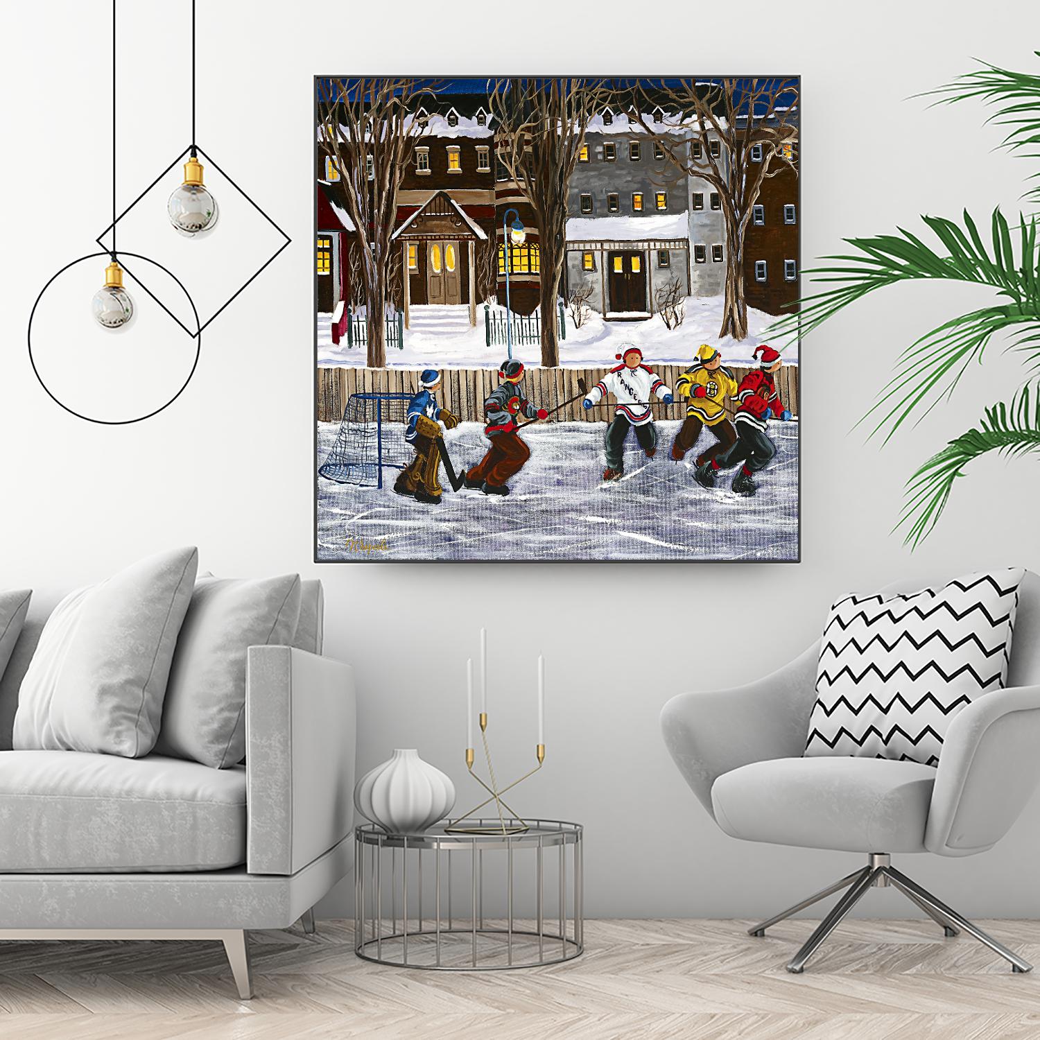 Sans titre by Nicole Laporte on GIANT ART - red winter scenes