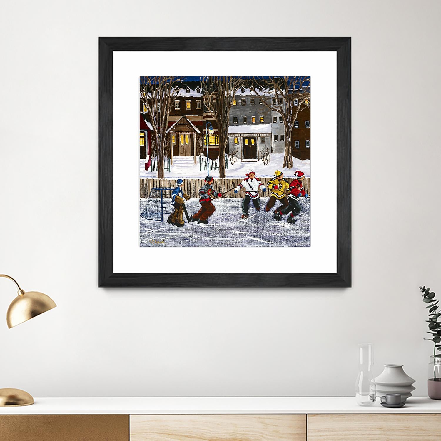 Sans titre by Nicole Laporte on GIANT ART - red winter scenes