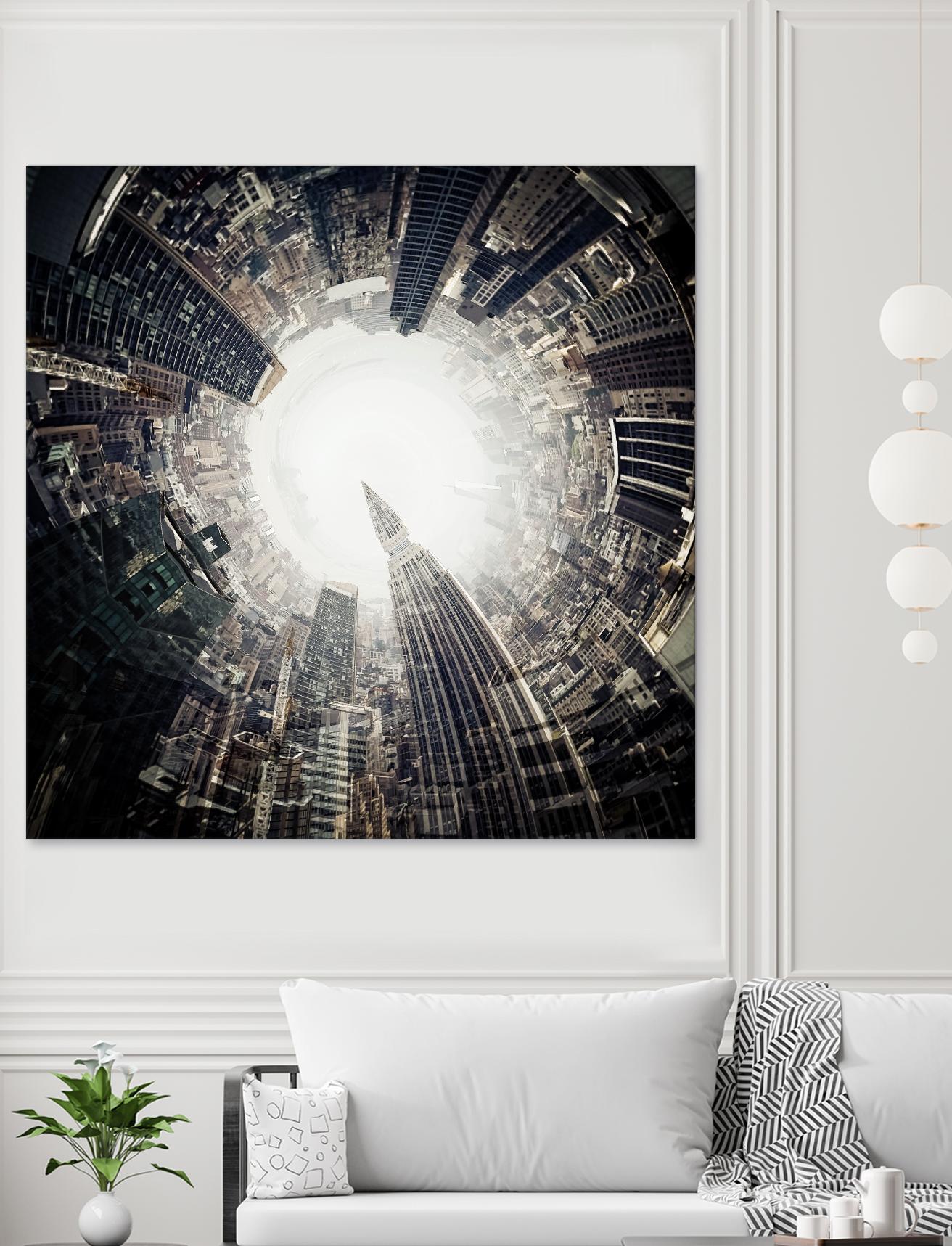 City Center II by Jean-François Dupuis on GIANT ART - white city scene ville