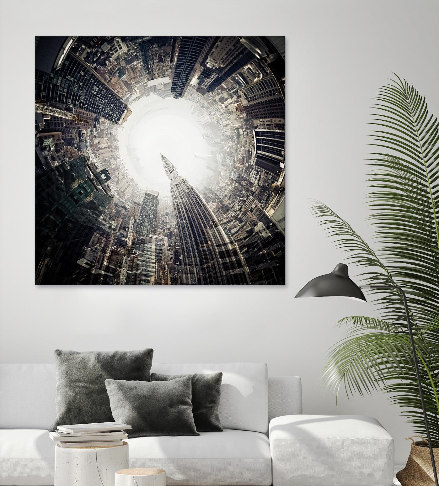 City Center II by Jean-François Dupuis on GIANT ART - white city scene ville