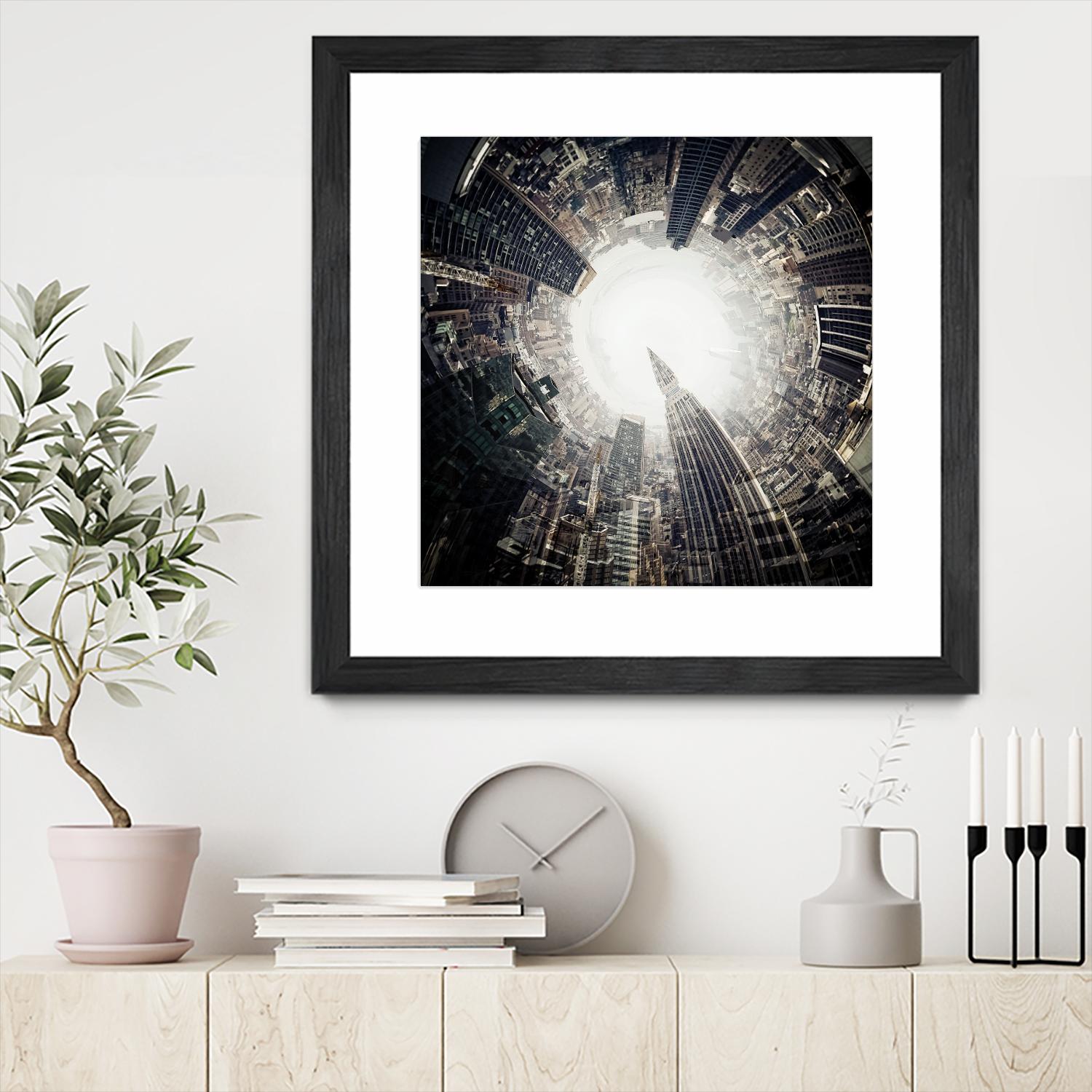 City Center II by Jean-François Dupuis on GIANT ART - white city scene ville