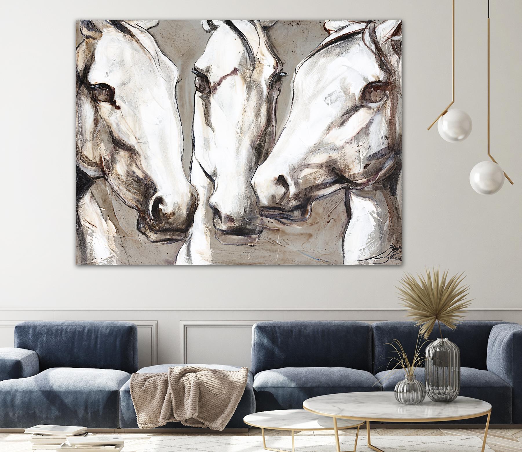 Ghosts of the past by Marie Andrée Leblond on GIANT ART - grey animals