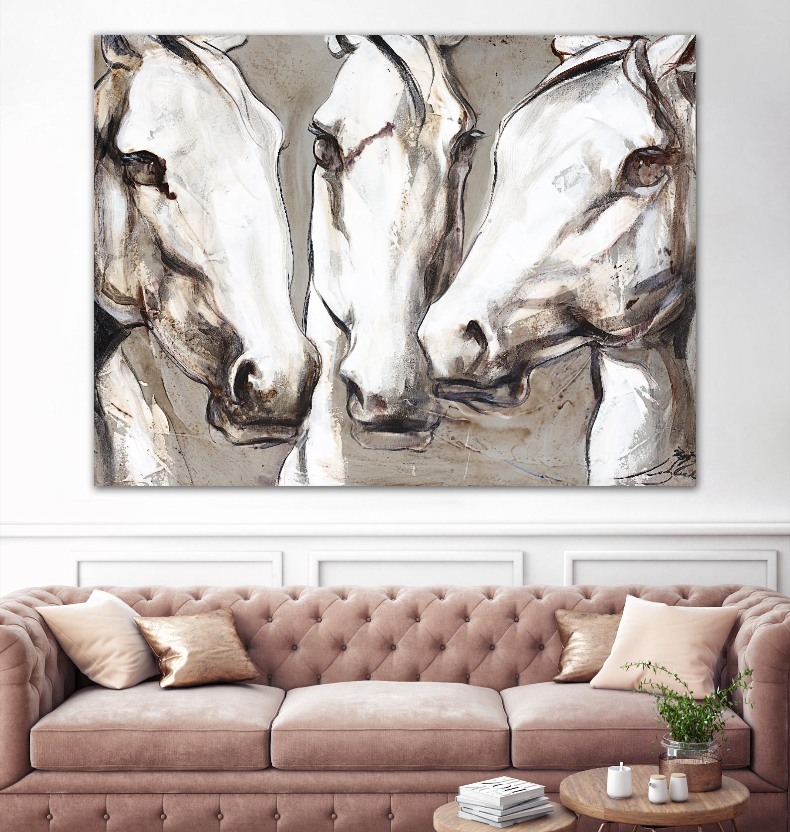 Ghosts of the past by Marie Andrée Leblond on GIANT ART - grey animals