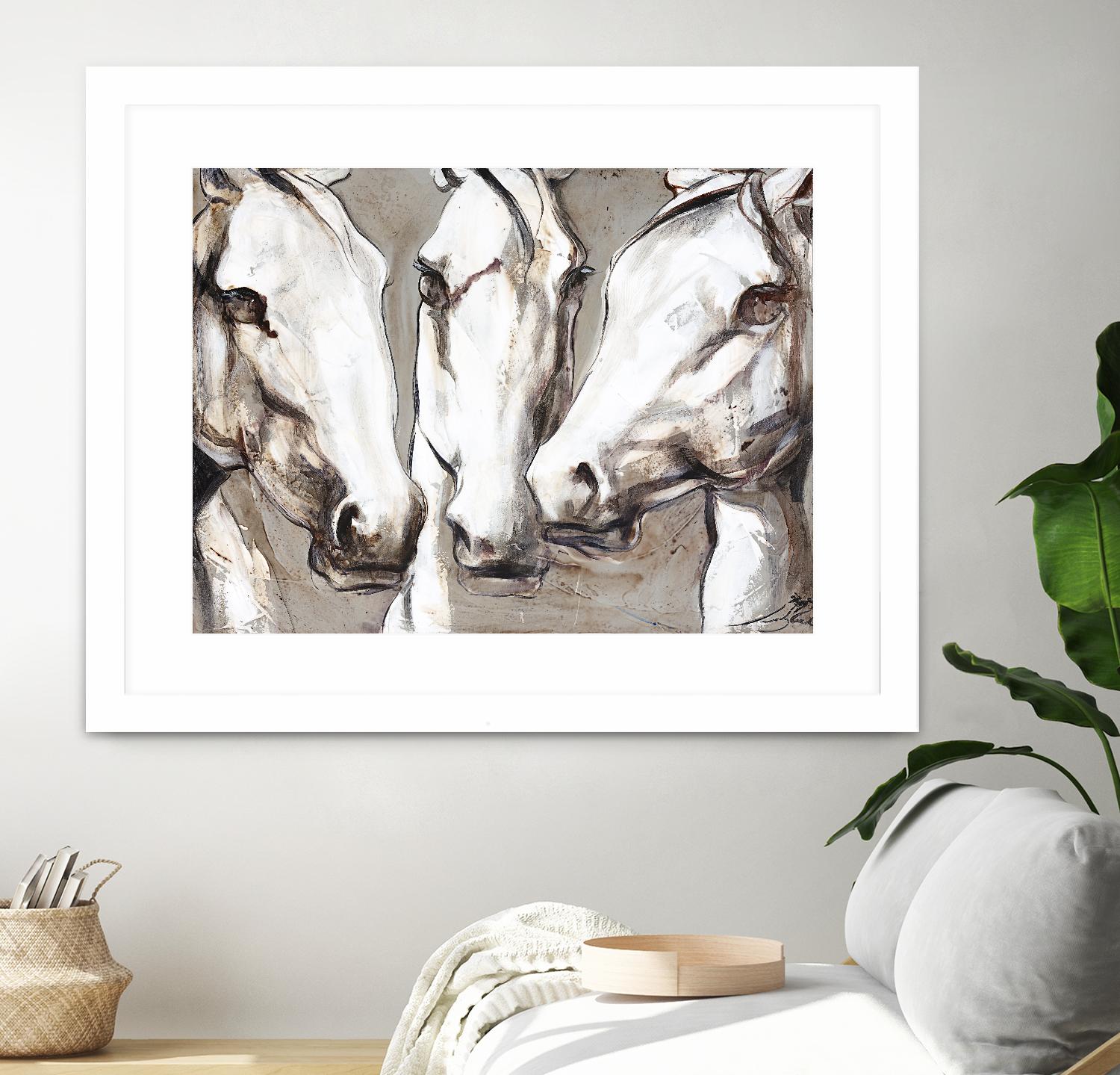 Ghosts of the past by Marie Andrée Leblond on GIANT ART - white animals artistes du québec