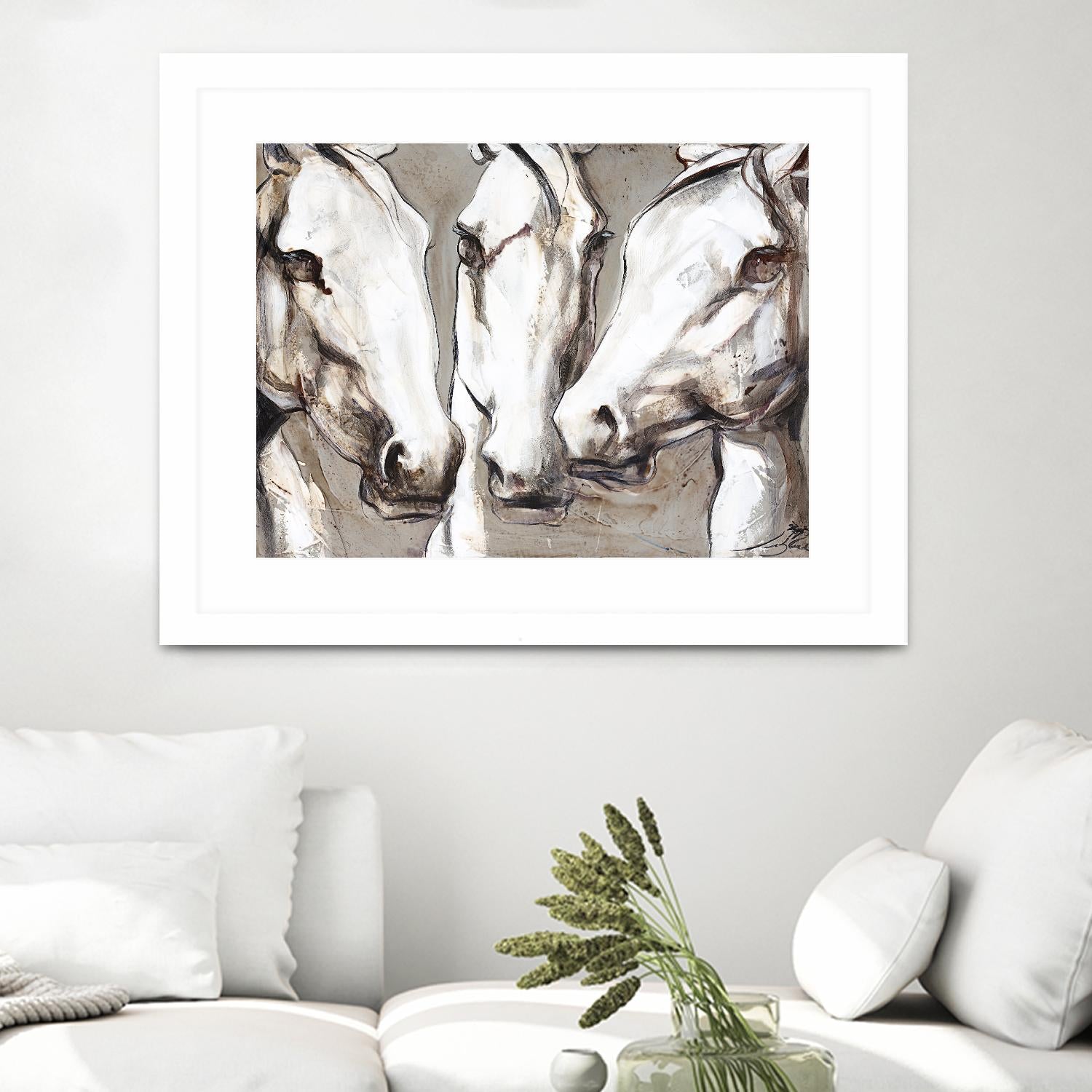 Ghosts of the past by Marie Andrée Leblond on GIANT ART - white animals artistes du québec