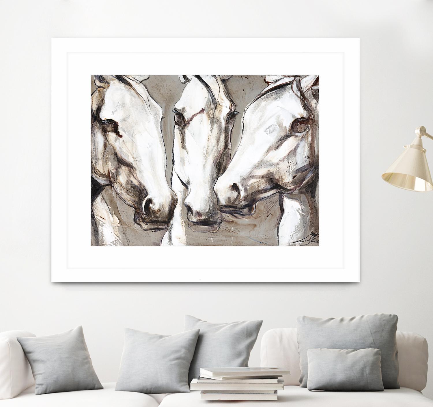 Ghosts of the past by Marie Andrée Leblond on GIANT ART - white animals artistes du québec