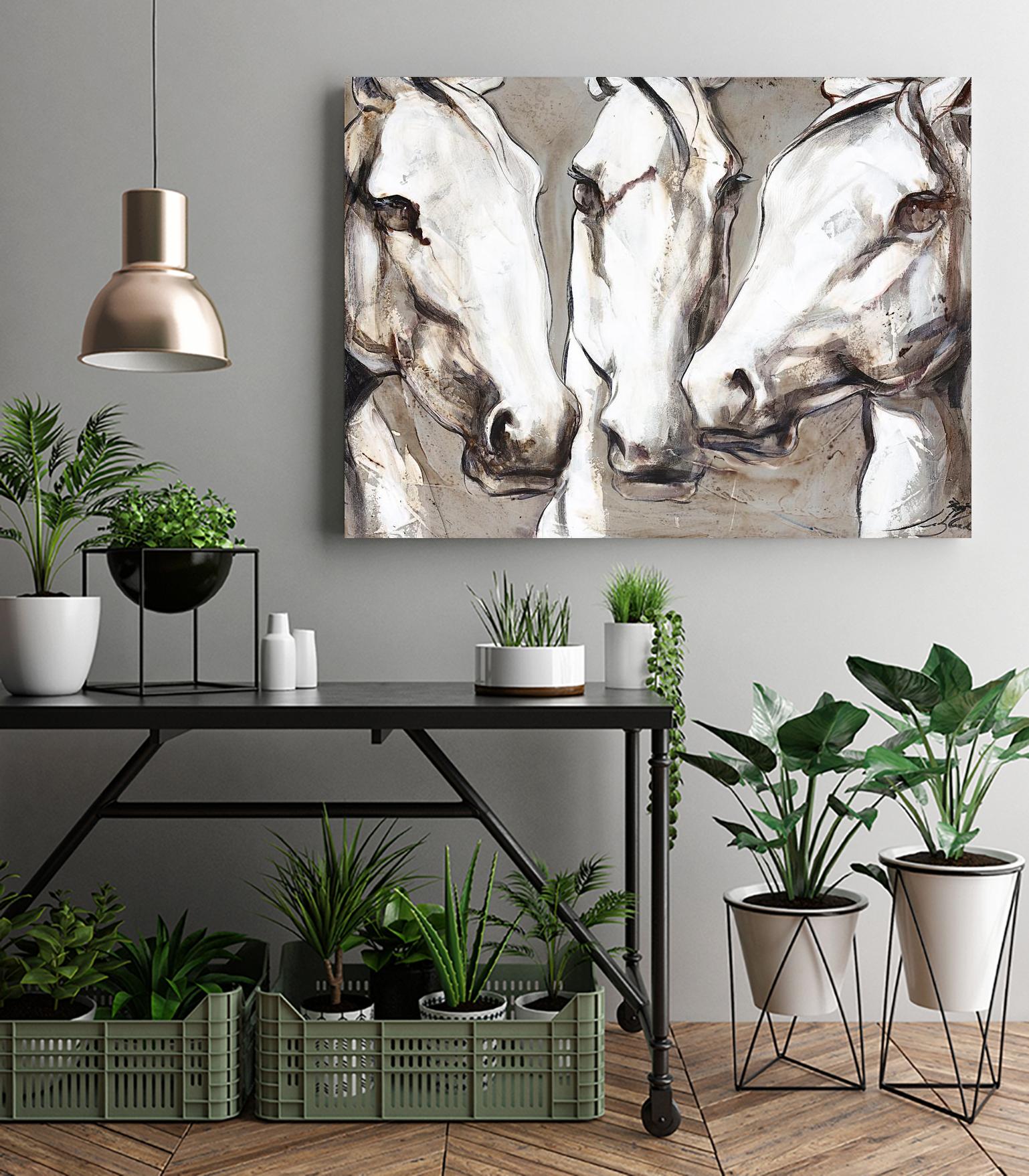 Ghosts of the past by Marie Andrée Leblond on GIANT ART - white animals artistes du québec