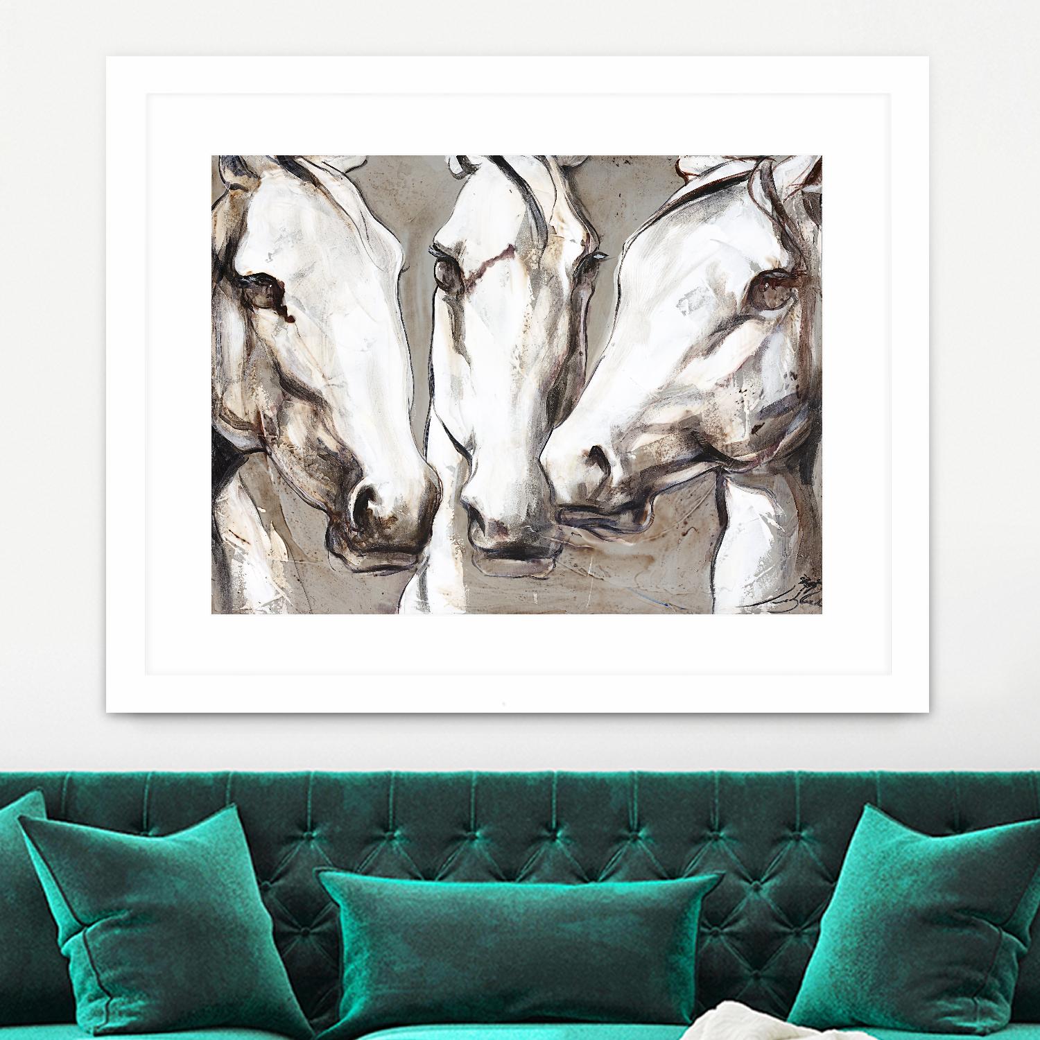 Ghosts of the past by Marie Andrée Leblond on GIANT ART - white animals artistes du québec