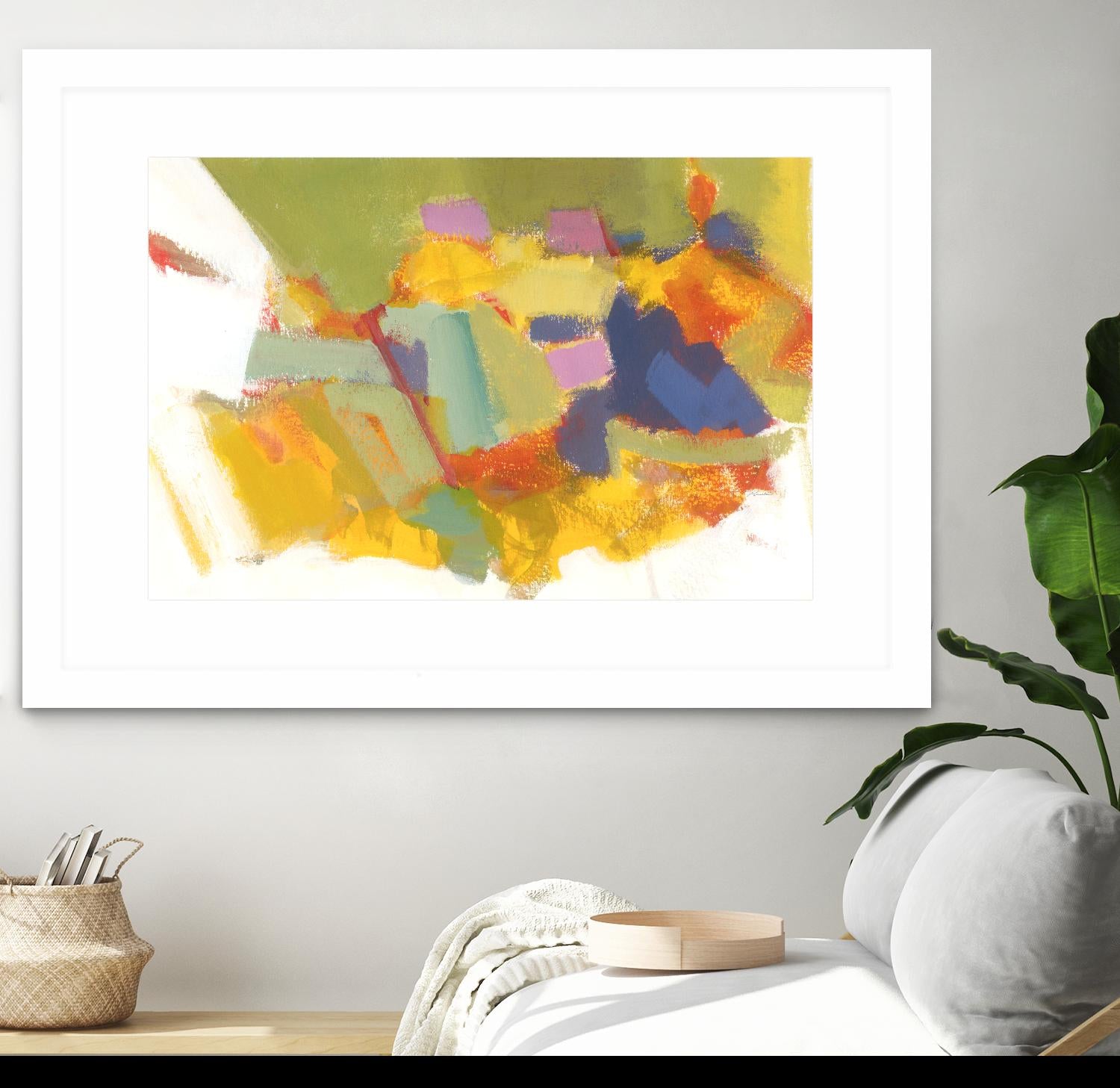 Abstraction 1 by Diane Lambin on GIANT ART - yellow abstract québécois