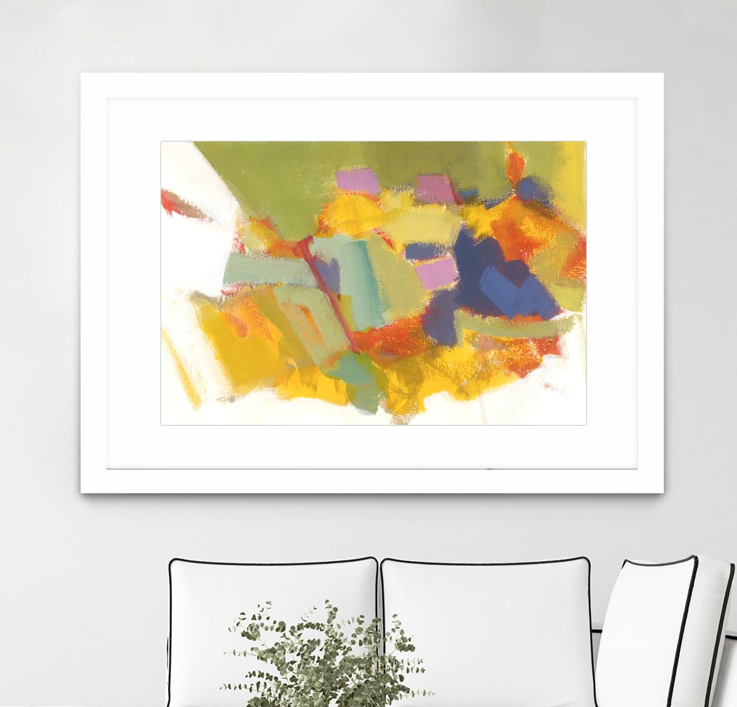 Abstraction 1 by Diane Lambin on GIANT ART - yellow abstract québécois