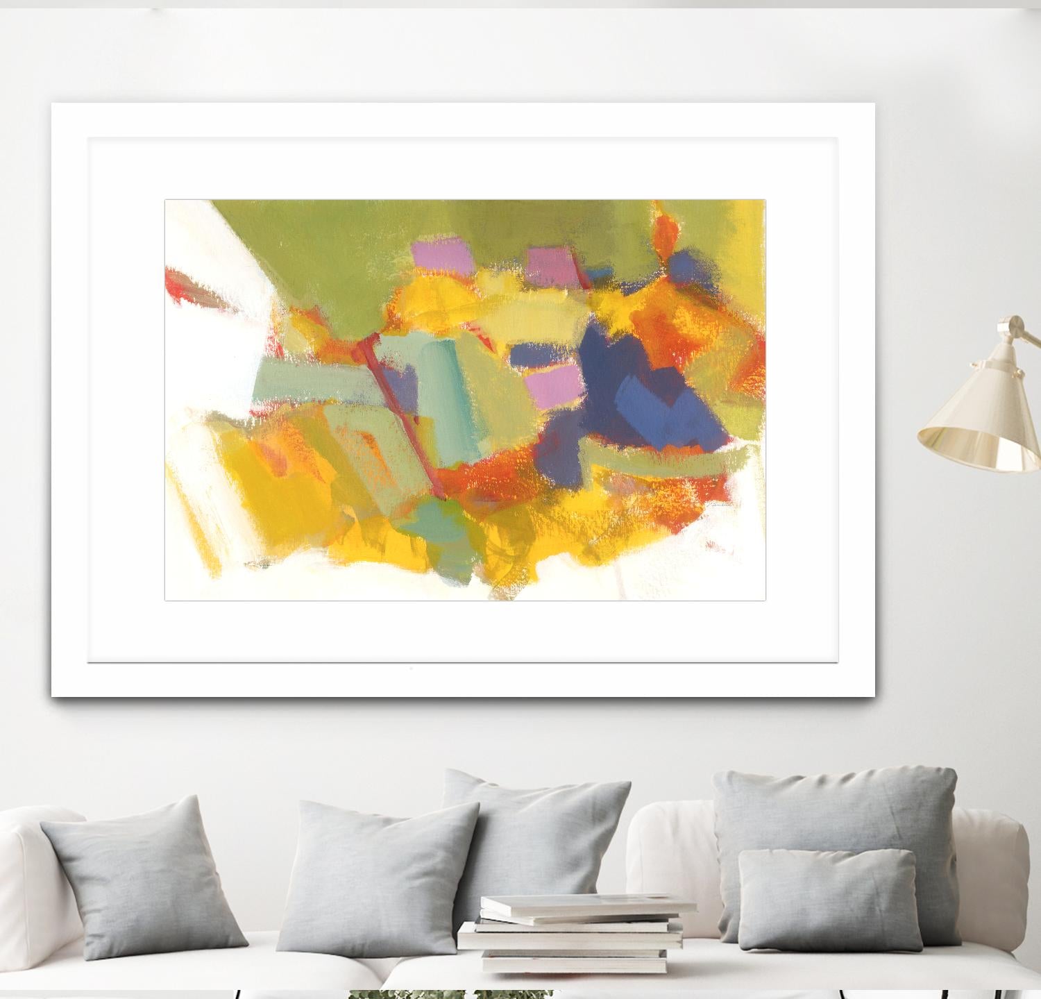 Abstraction 1 by Diane Lambin on GIANT ART - yellow abstract québécois