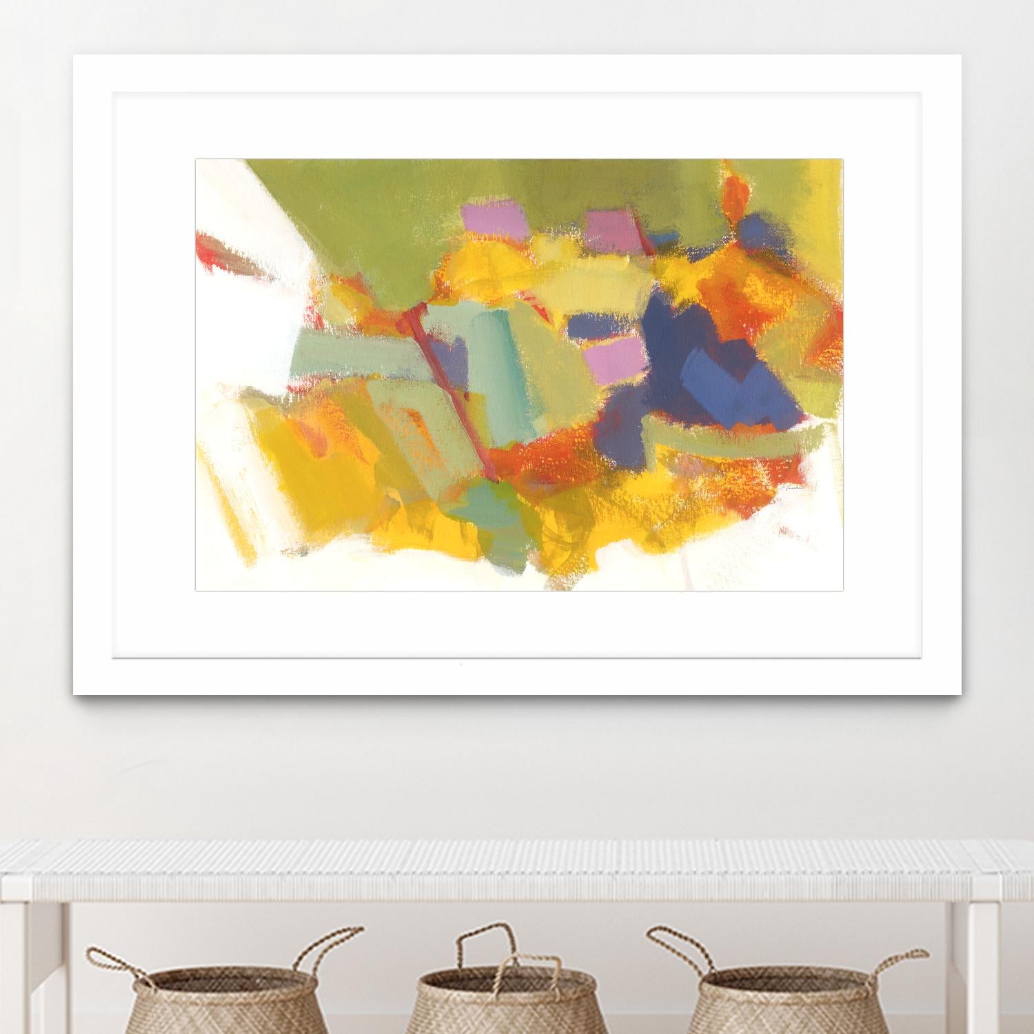 Abstraction 1 by Diane Lambin on GIANT ART - yellow abstract québécois