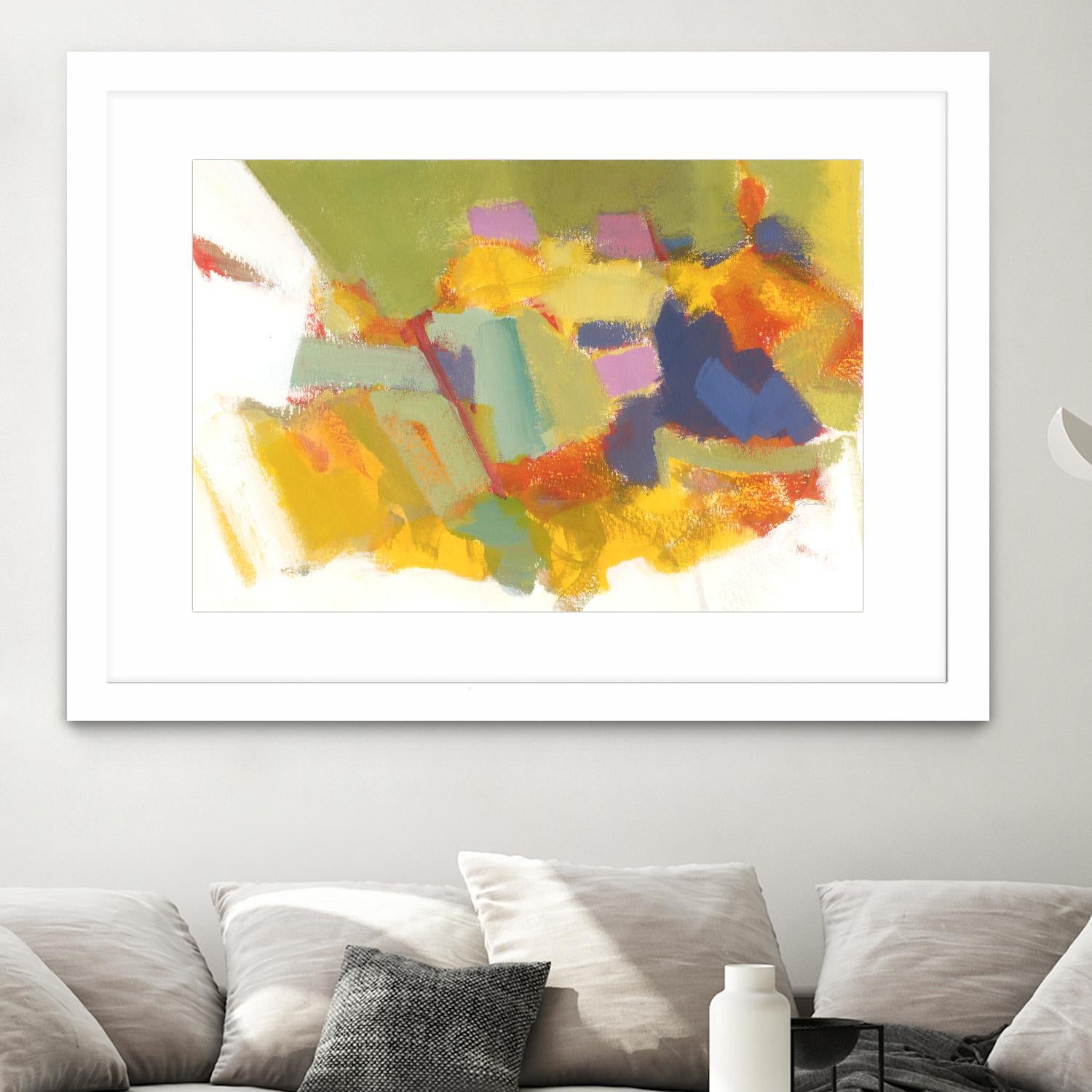 Abstraction 1 by Diane Lambin on GIANT ART - yellow abstract québécois