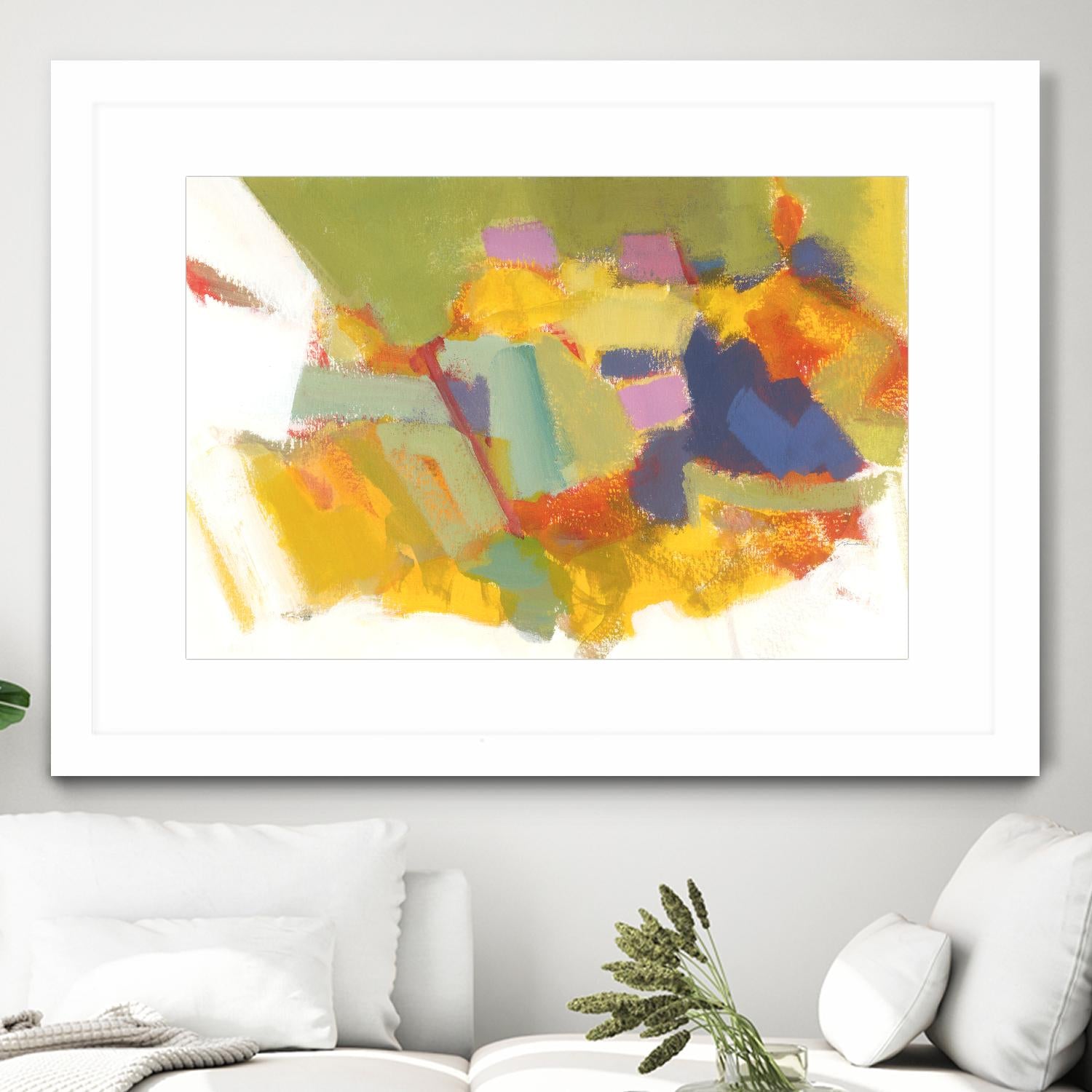 Abstraction 1 by Diane Lambin on GIANT ART - yellow abstract québécois