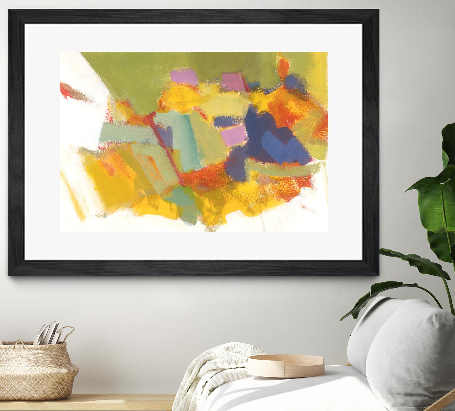 Abstraction 1 by Diane Lambin on GIANT ART - yellow abstract québécois