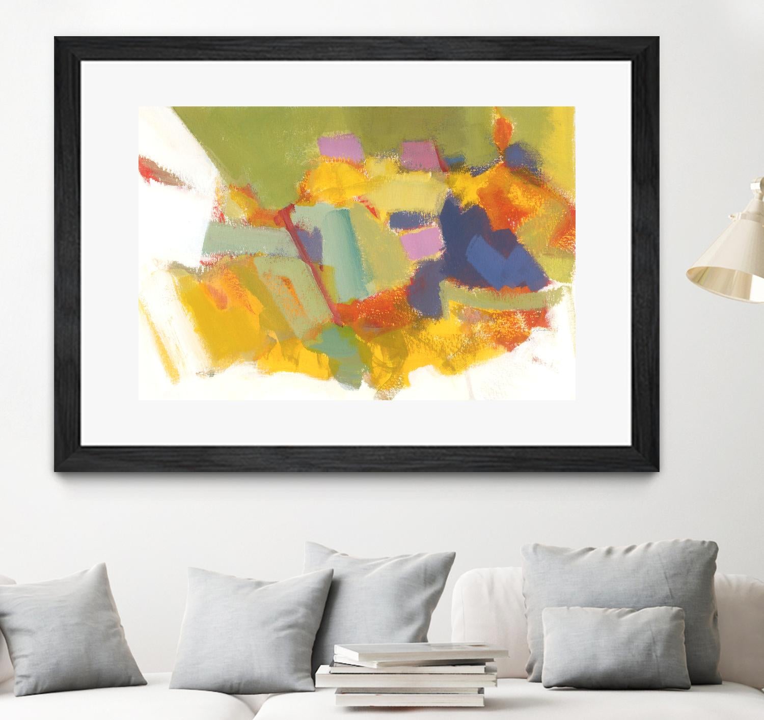 Abstraction 1 by Diane Lambin on GIANT ART - yellow abstract québécois