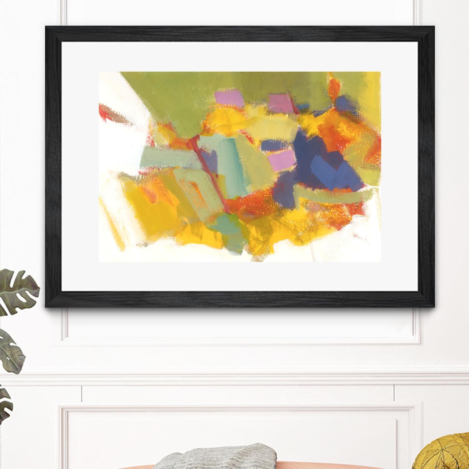 Abstraction 1 by Diane Lambin on GIANT ART - yellow abstract québécois