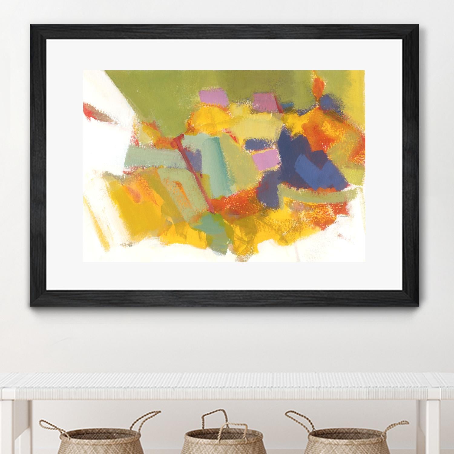 Abstraction 1 by Diane Lambin on GIANT ART - yellow abstract québécois