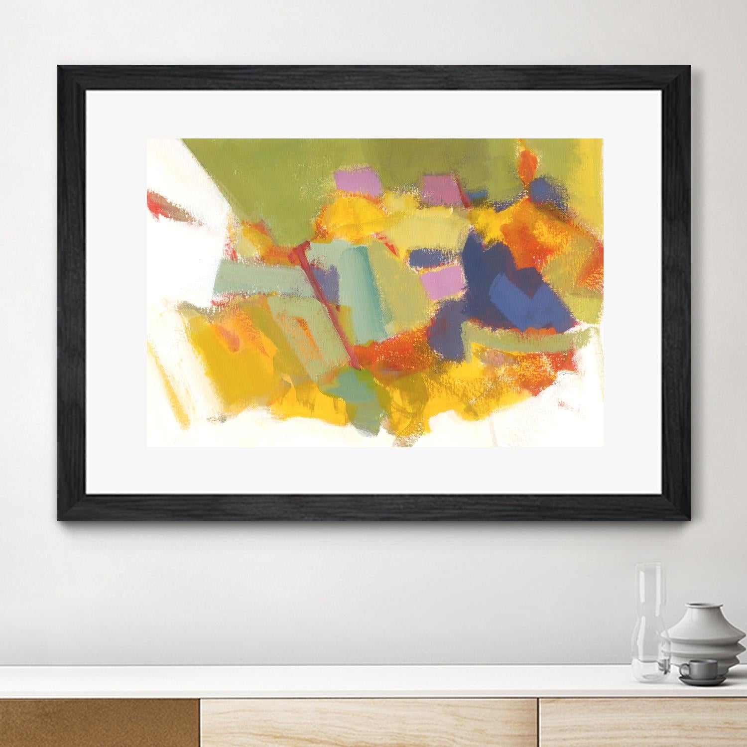 Abstraction 1 by Diane Lambin on GIANT ART - yellow abstract québécois