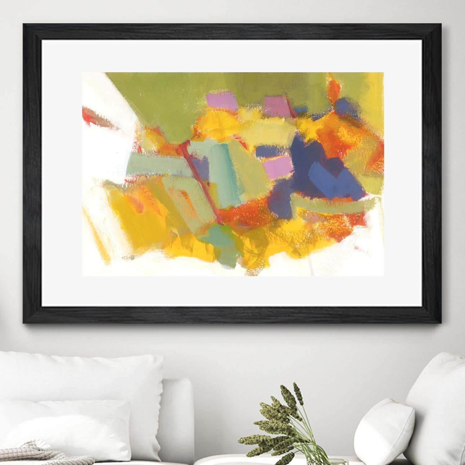 Abstraction 1 by Diane Lambin on GIANT ART - yellow abstract québécois