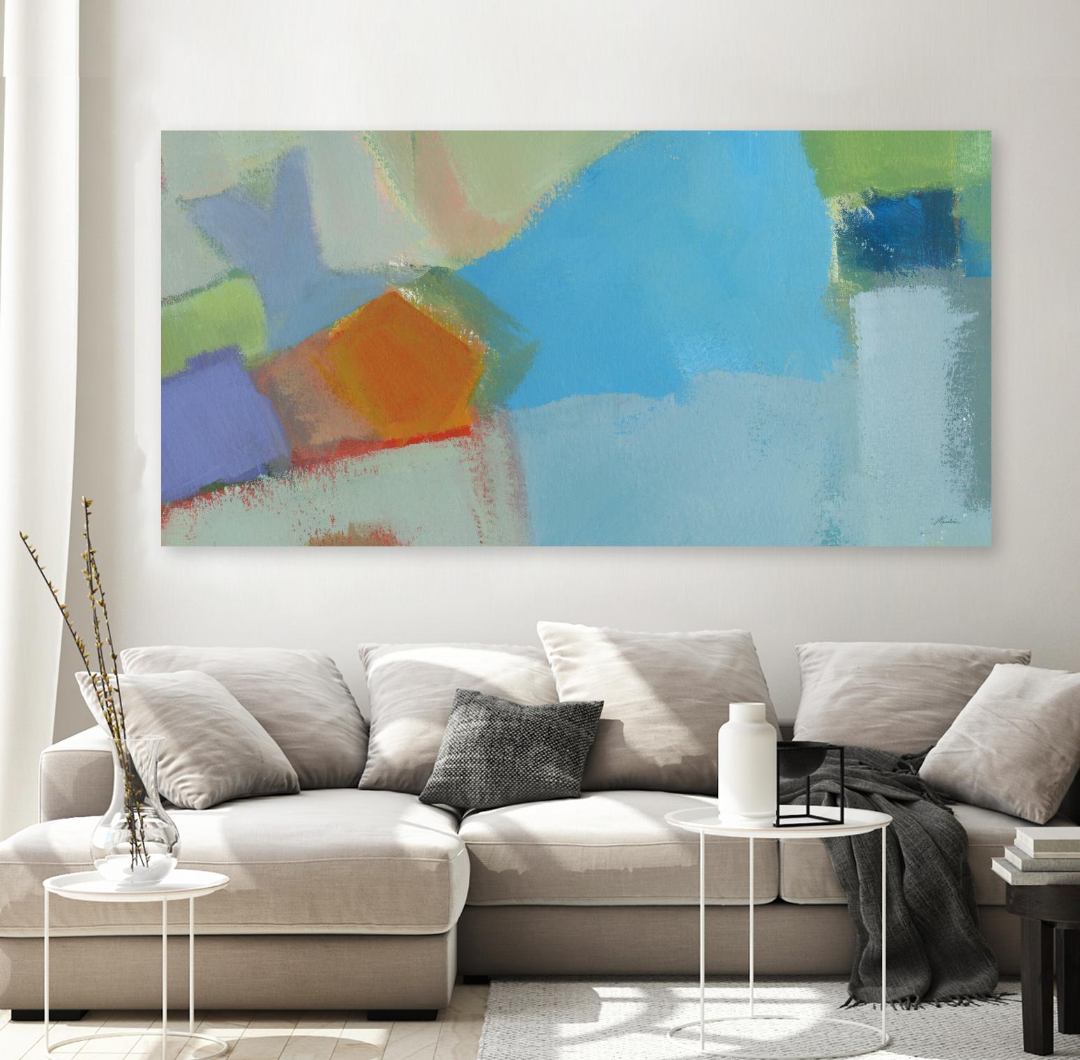 Abstraction 2 by Diane Lambin on GIANT ART - green abstract